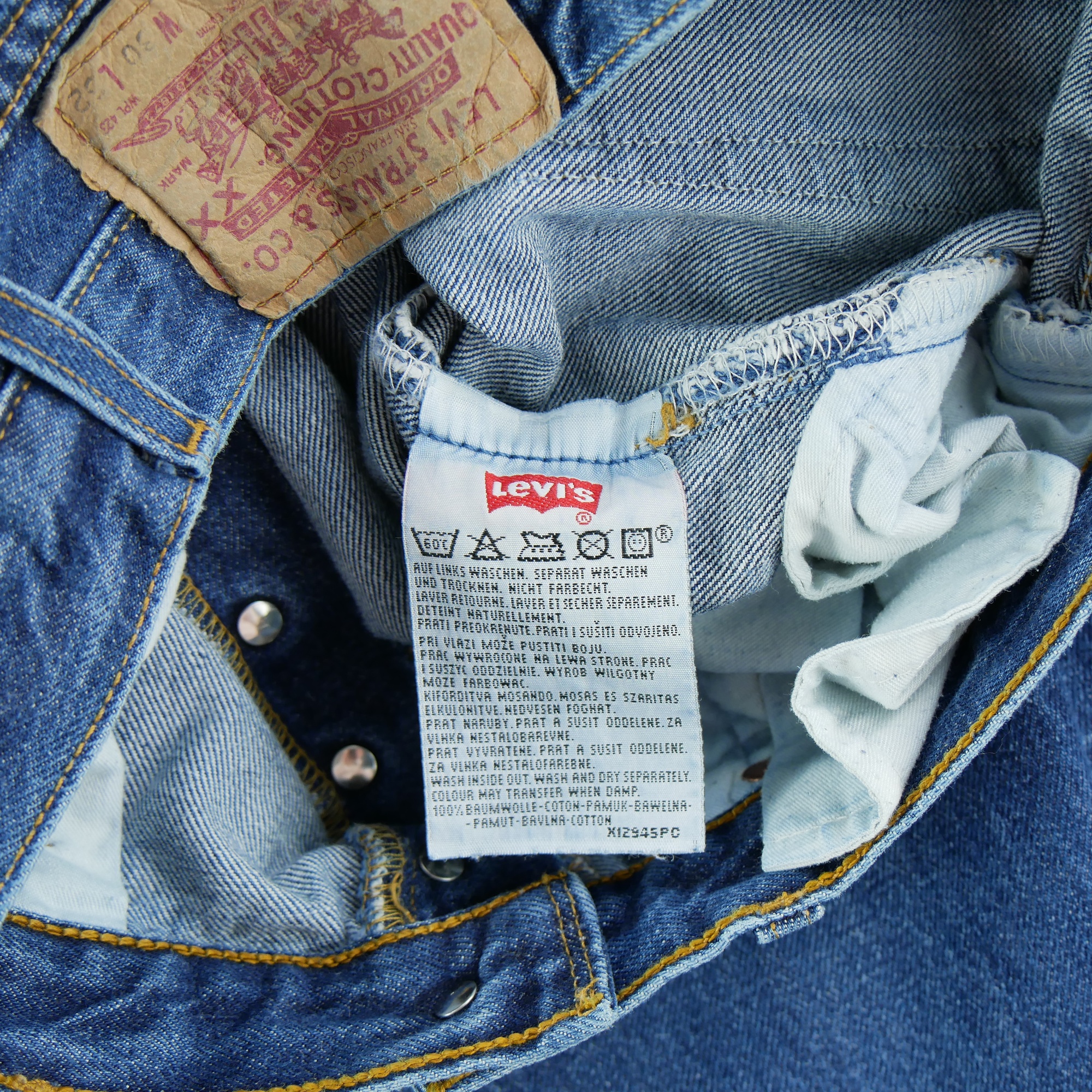 Jean Homme Levis 501 Bleu 8