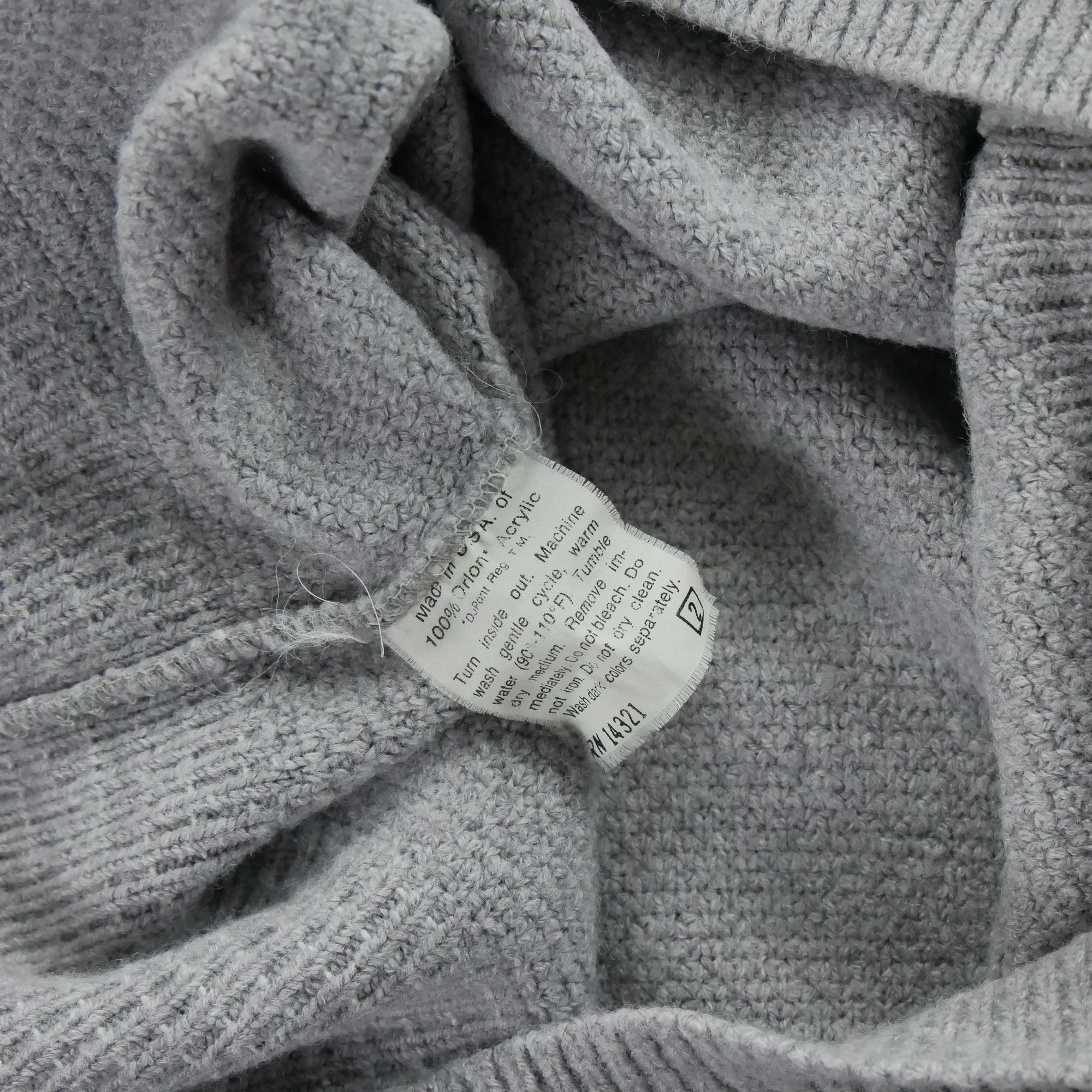 Pull Homme  Made in USA Gris 6