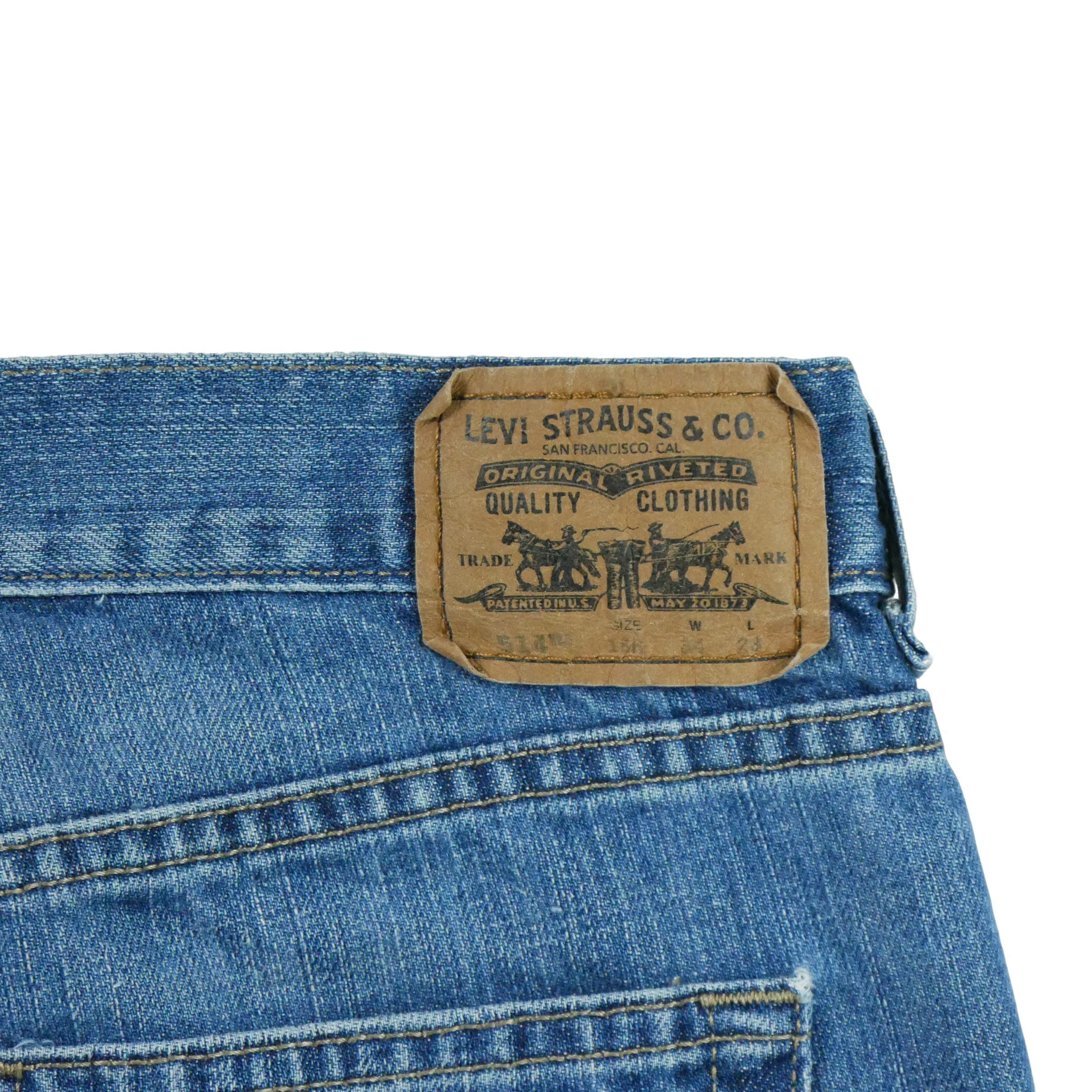 Jean Homme Levis 514 Slim Straight Bleu 5