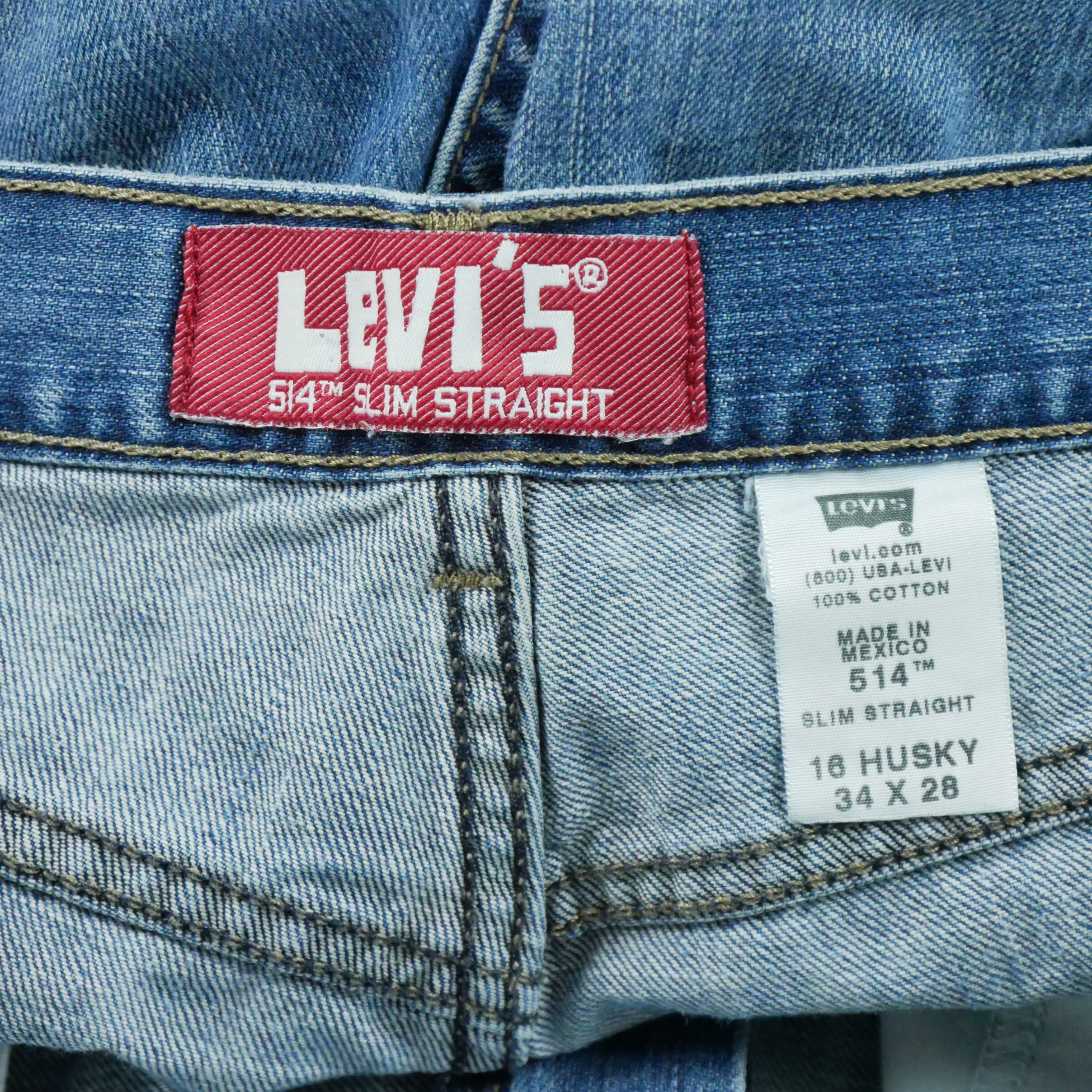 Jean Homme Levis 514 Slim Straight Bleu 7