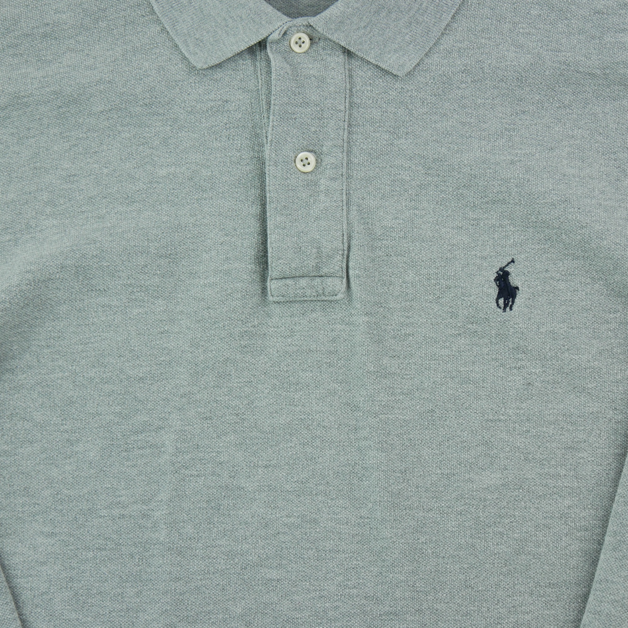Polo manches longues Homme  Gris 3