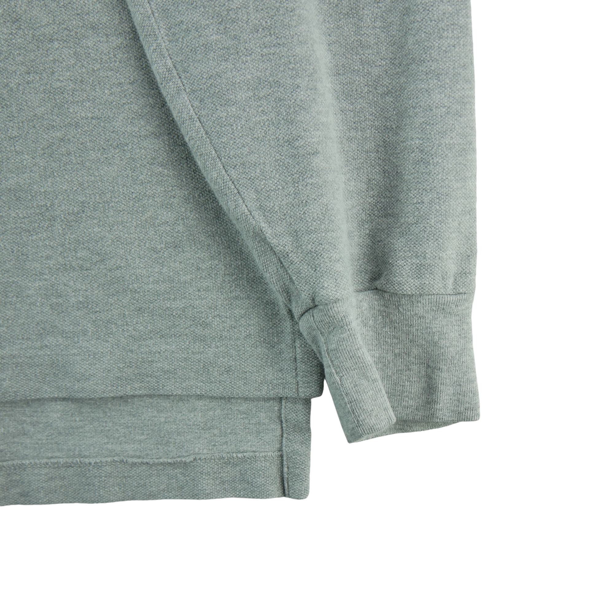Polo manches longues Homme  Gris 4