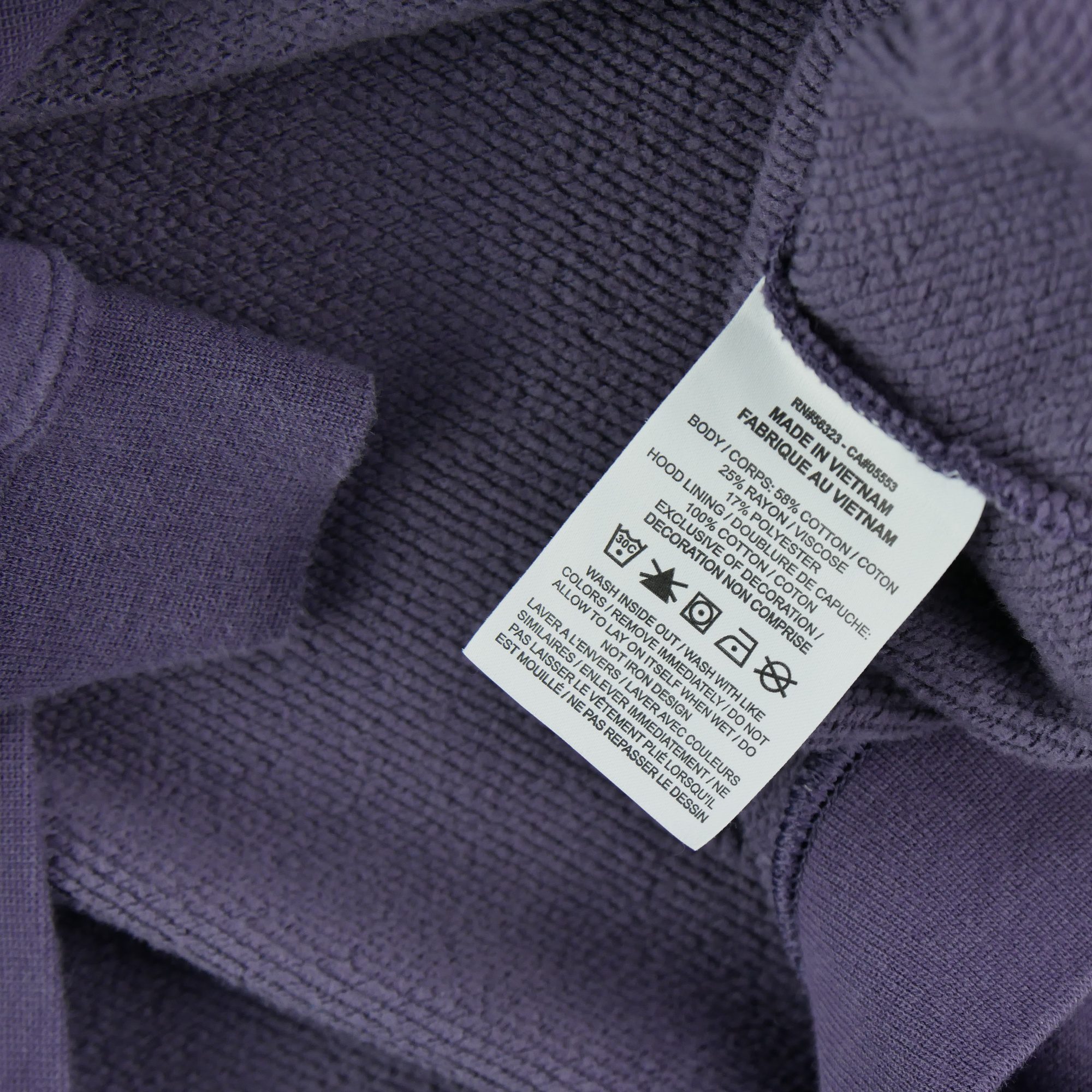 Sweat à capuche Homme  Violet 6