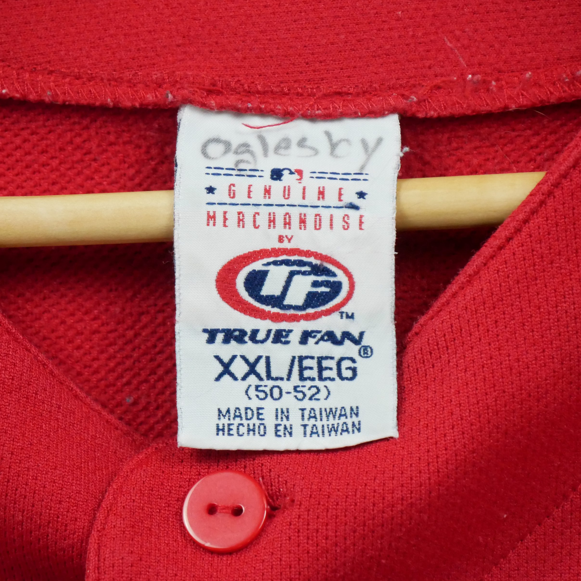 Maillot Homme MLB Vintage Y2K Rouge 10