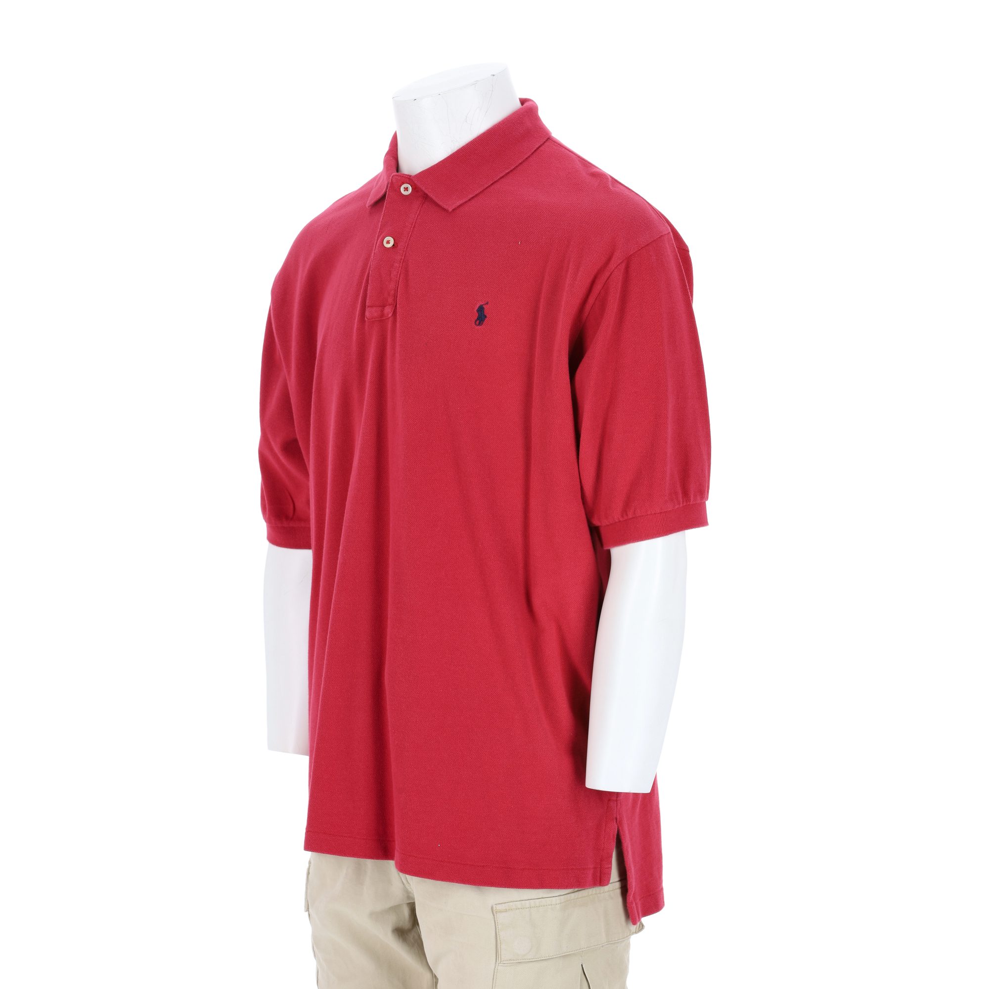 Polo manches courtes Homme  Rouge 4