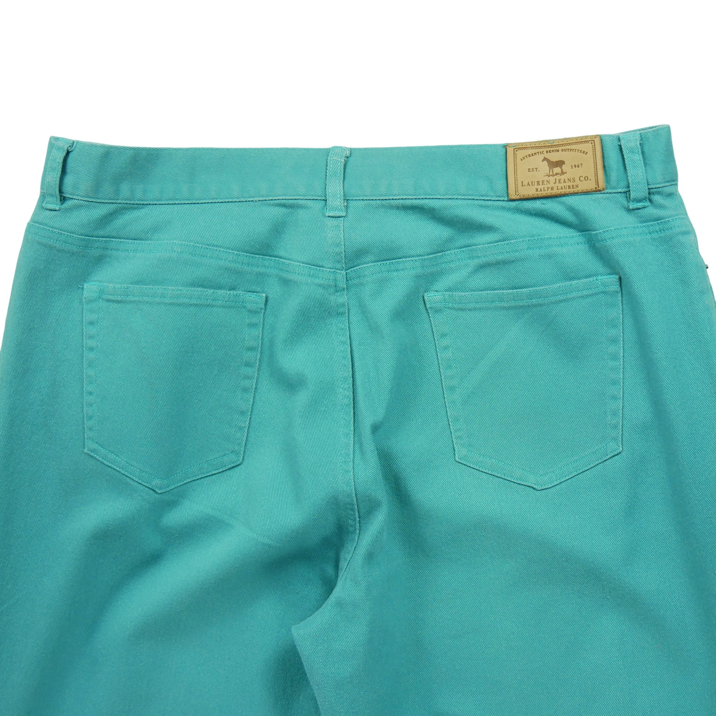 Jean Femme Coupe Droite Turquoise 4