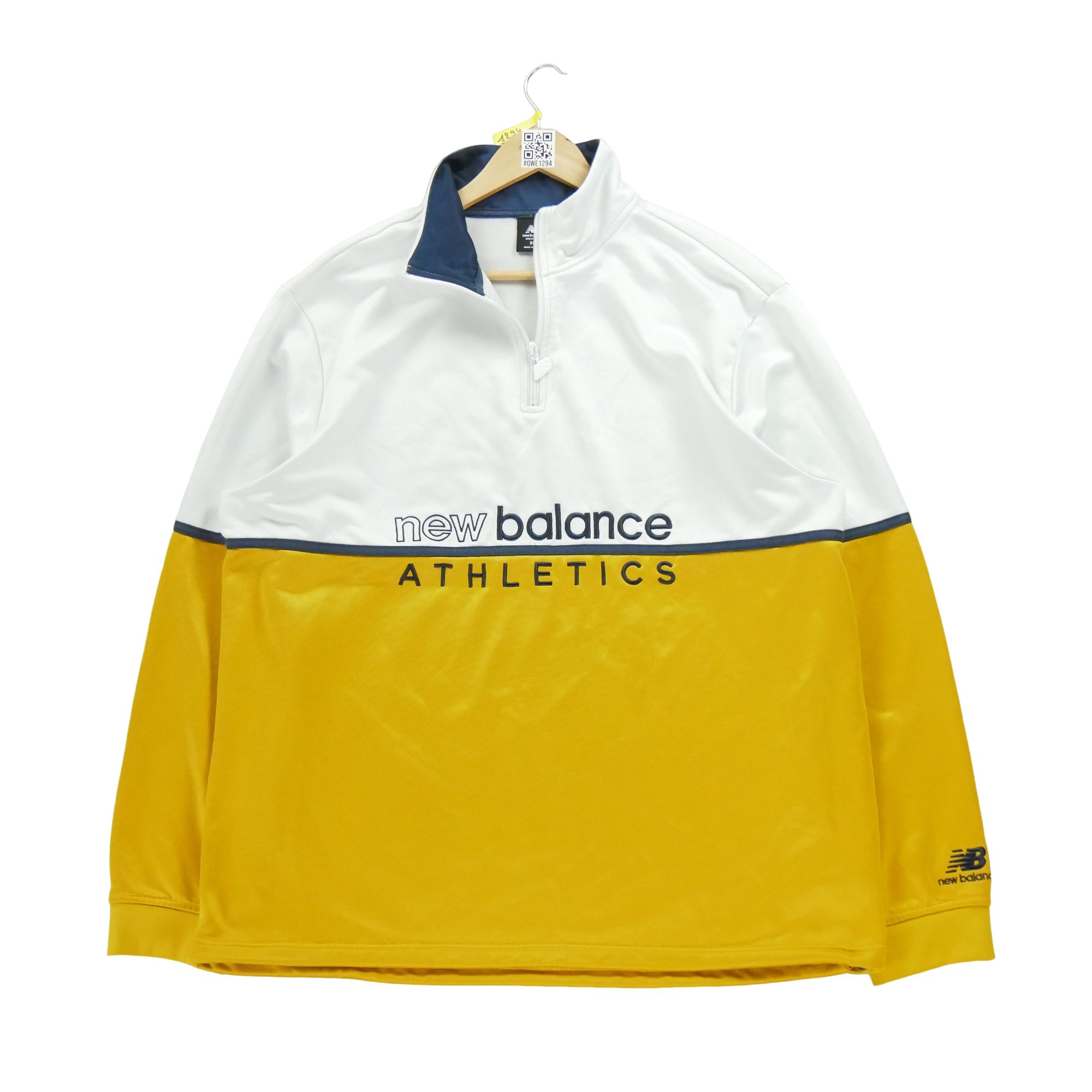 Sweat Homme  demi zippé Blanc 1