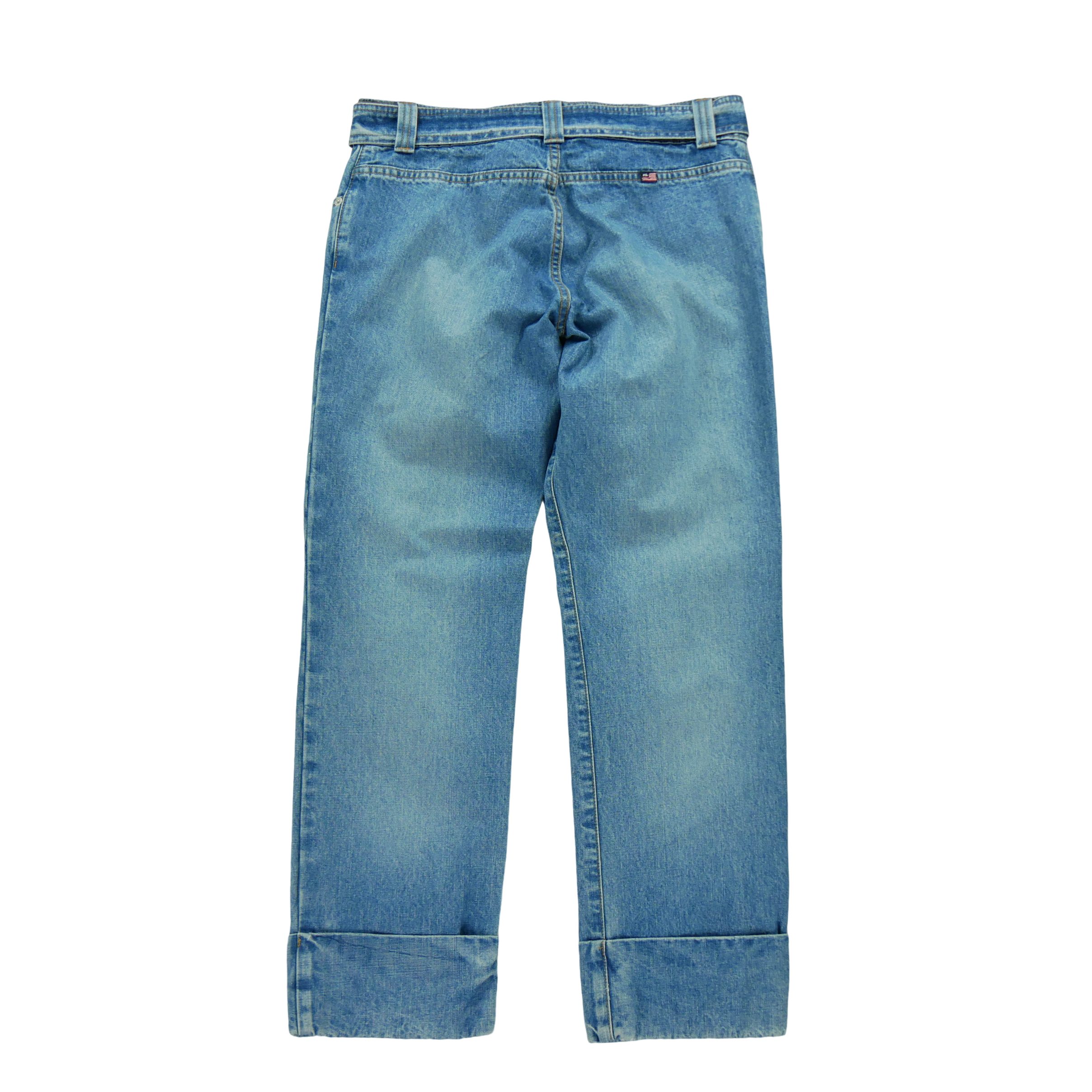 Jean Femme Coupe Droite à revers 2