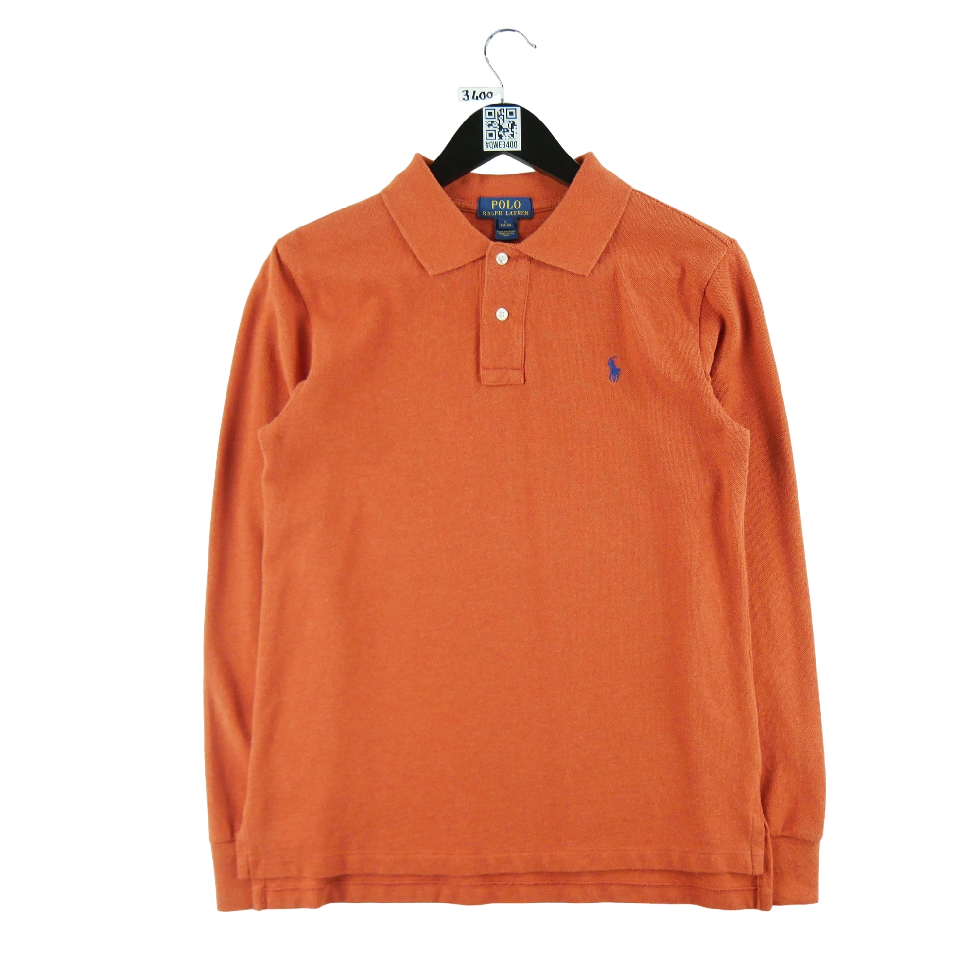 Polo manches longues Homme  Orange 1