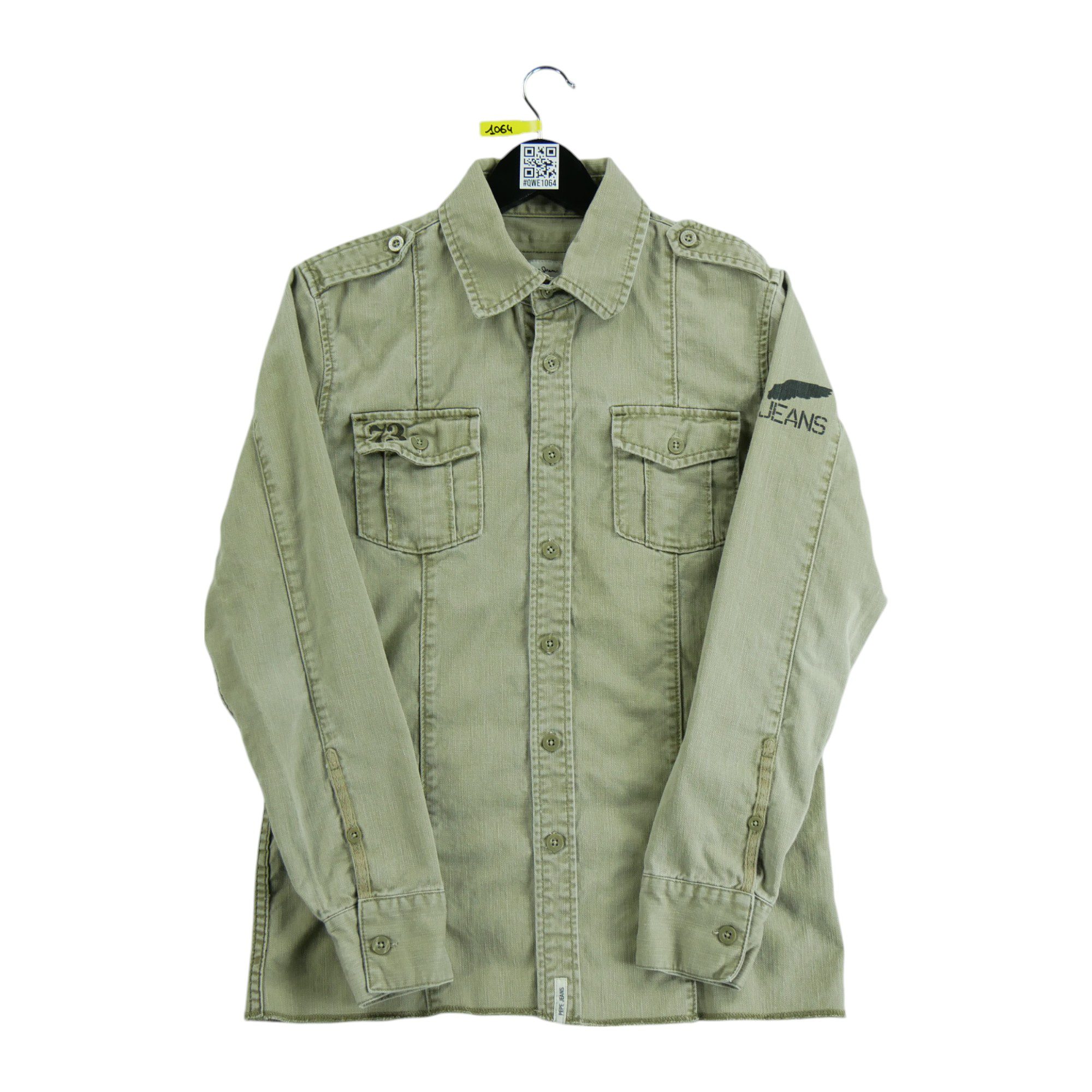 Chemise détente Homme uni Kaki