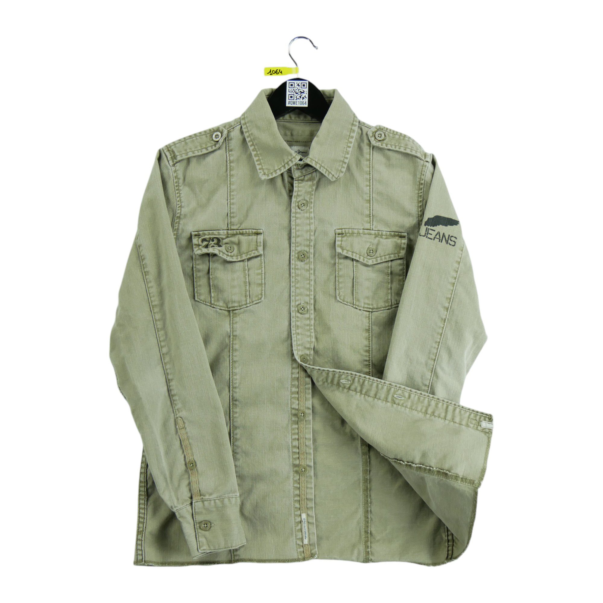 Chemise détente Homme uni Kaki 3