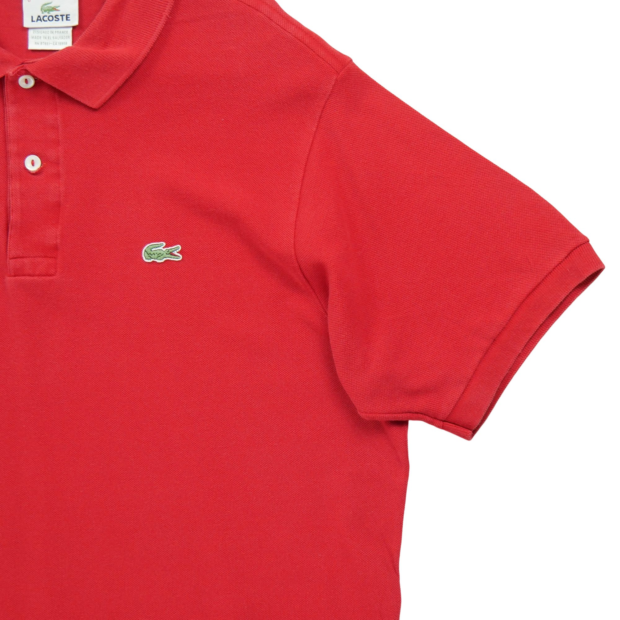 Polo manches courtes Homme  Rouge 4
