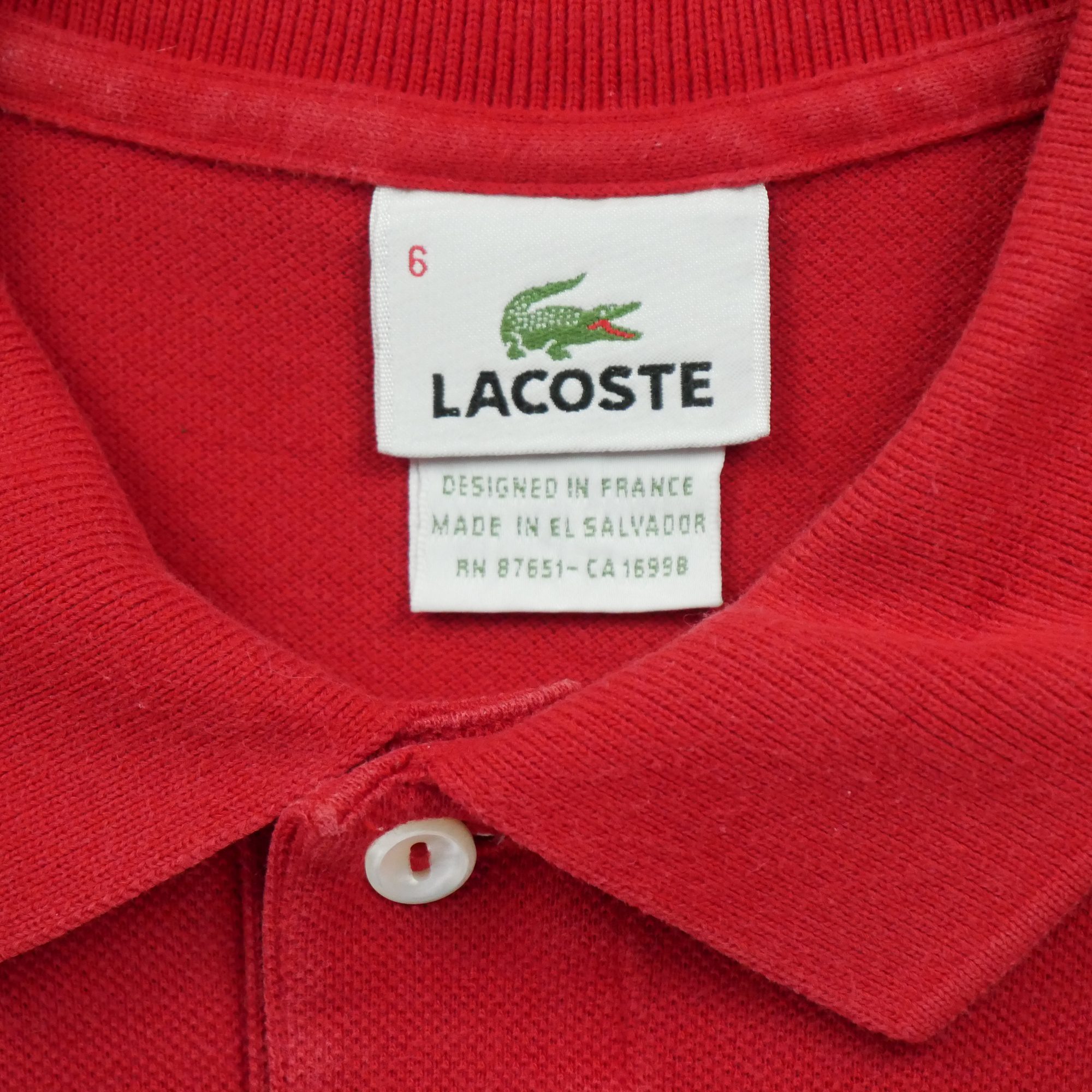 Polo manches courtes Homme  Rouge 6