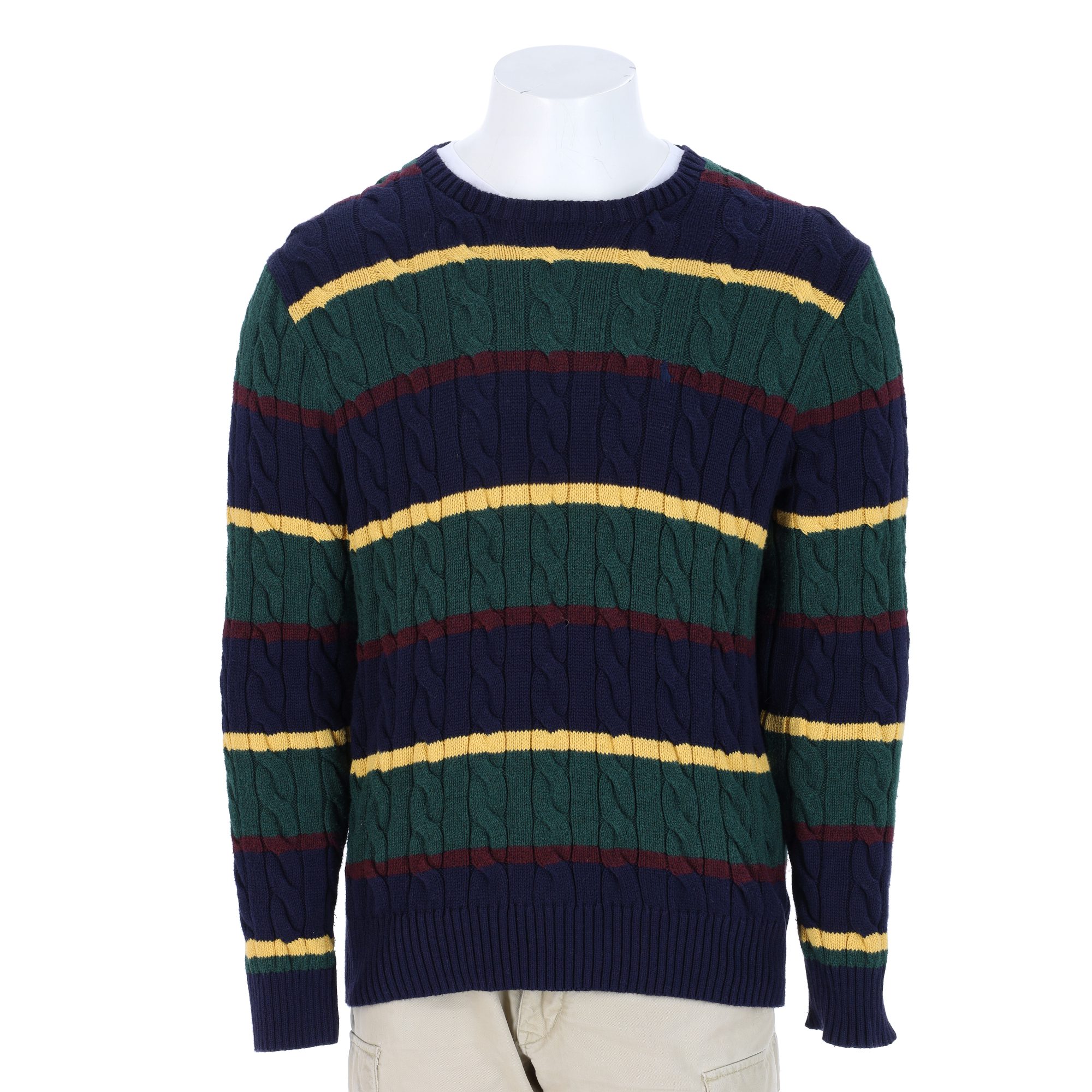 Pull Homme  Cable Knit Vert 1