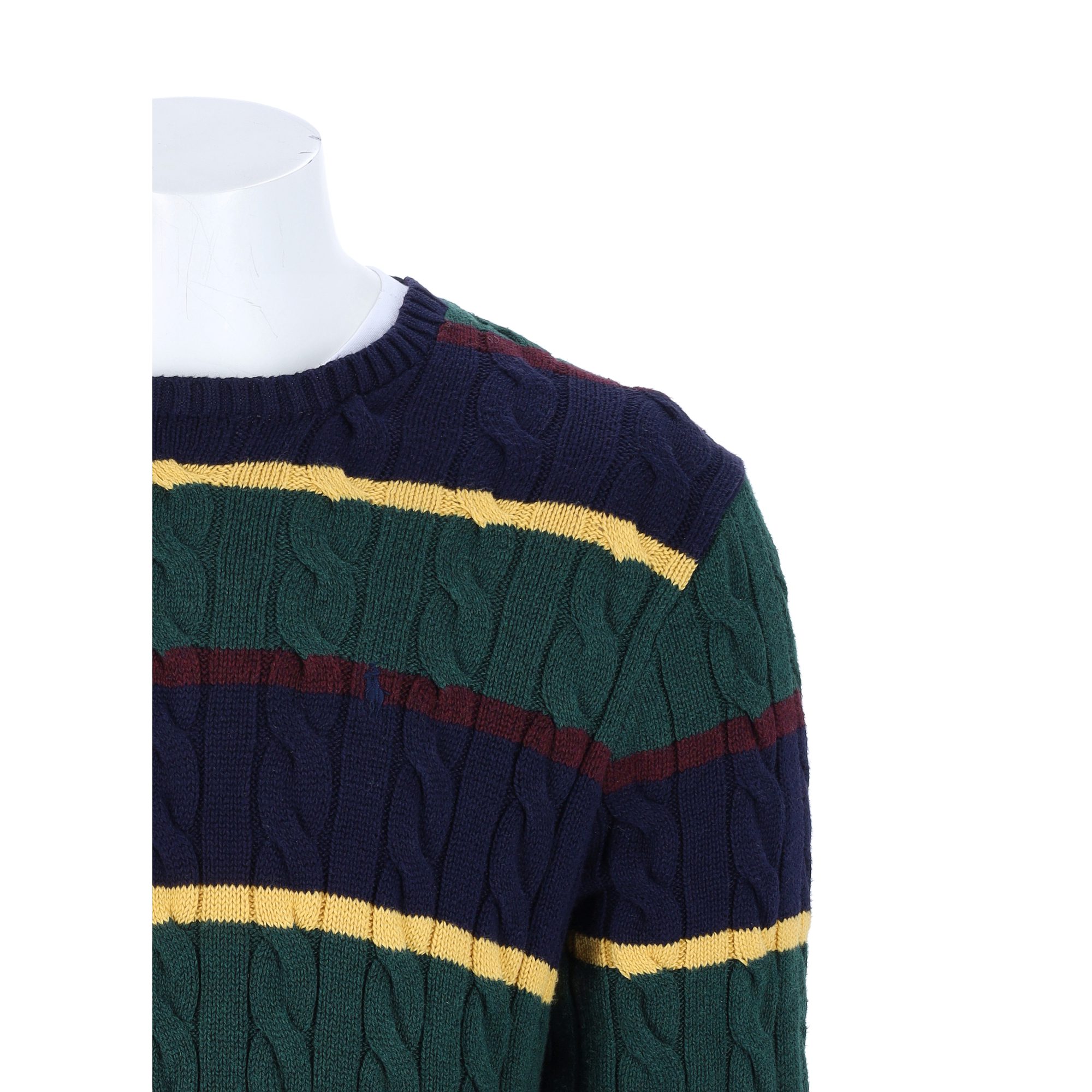 Pull Homme  Cable Knit Vert 5
