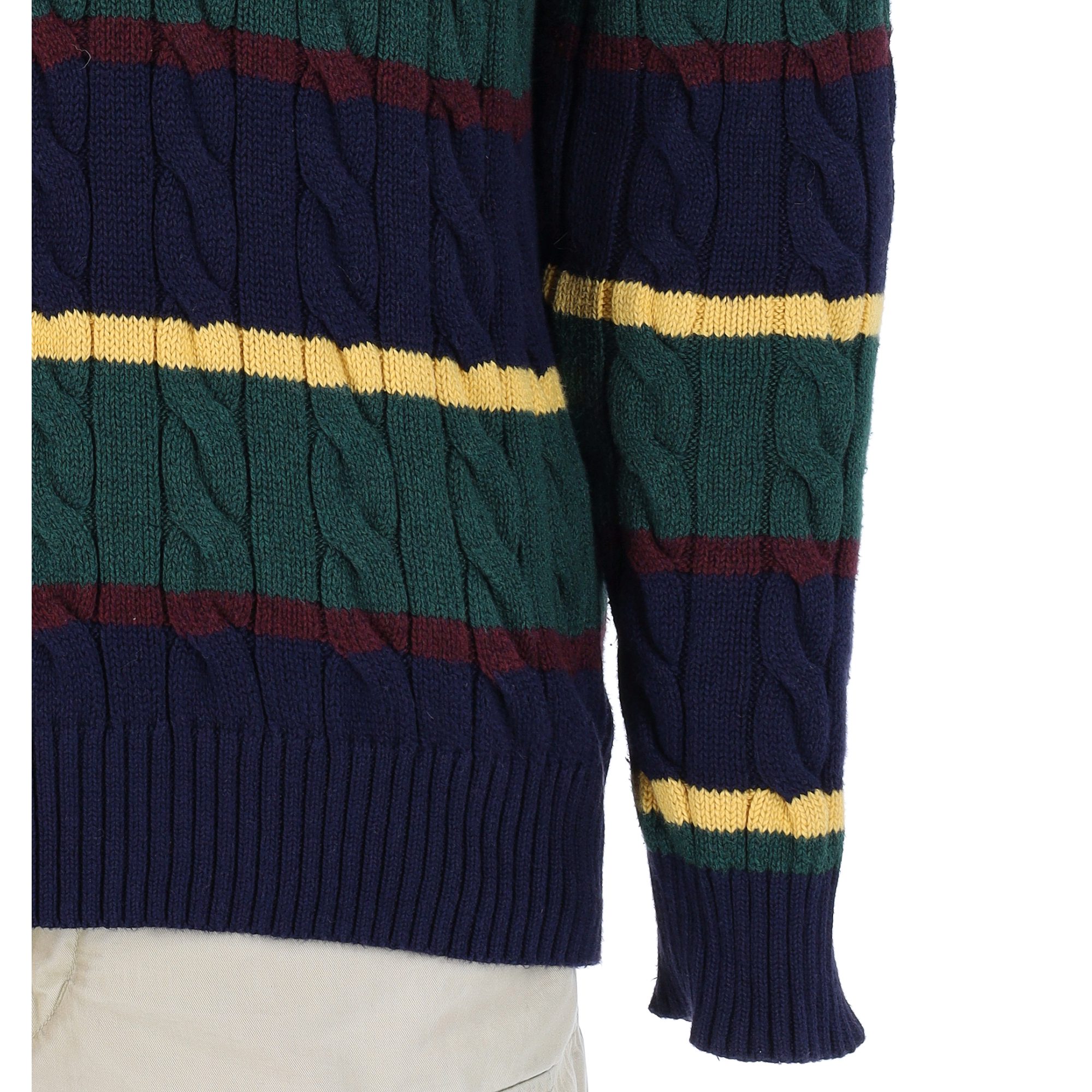 Pull Homme  Cable Knit Vert 6