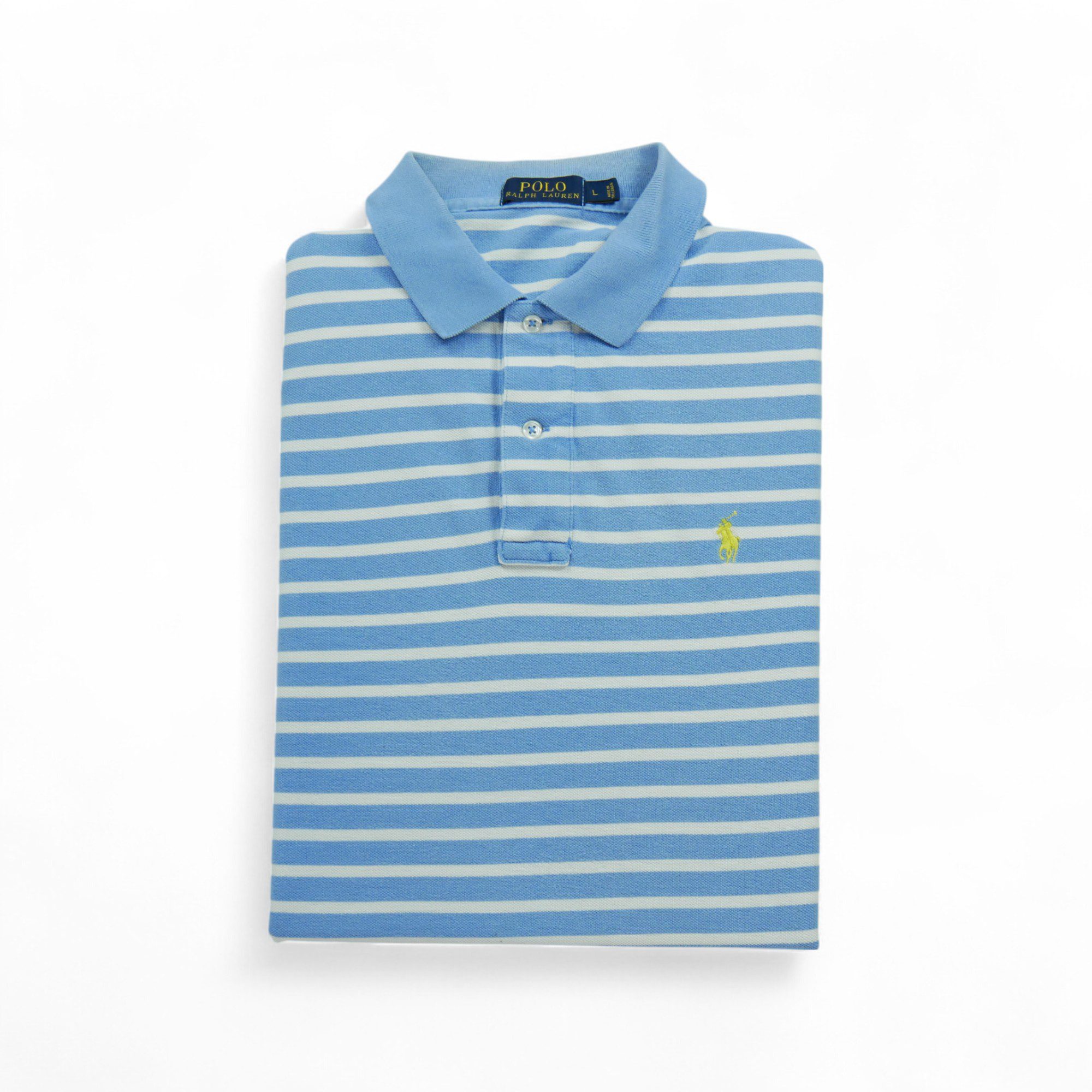 Polo manches courtes Homme  Bleu clair - Bon état