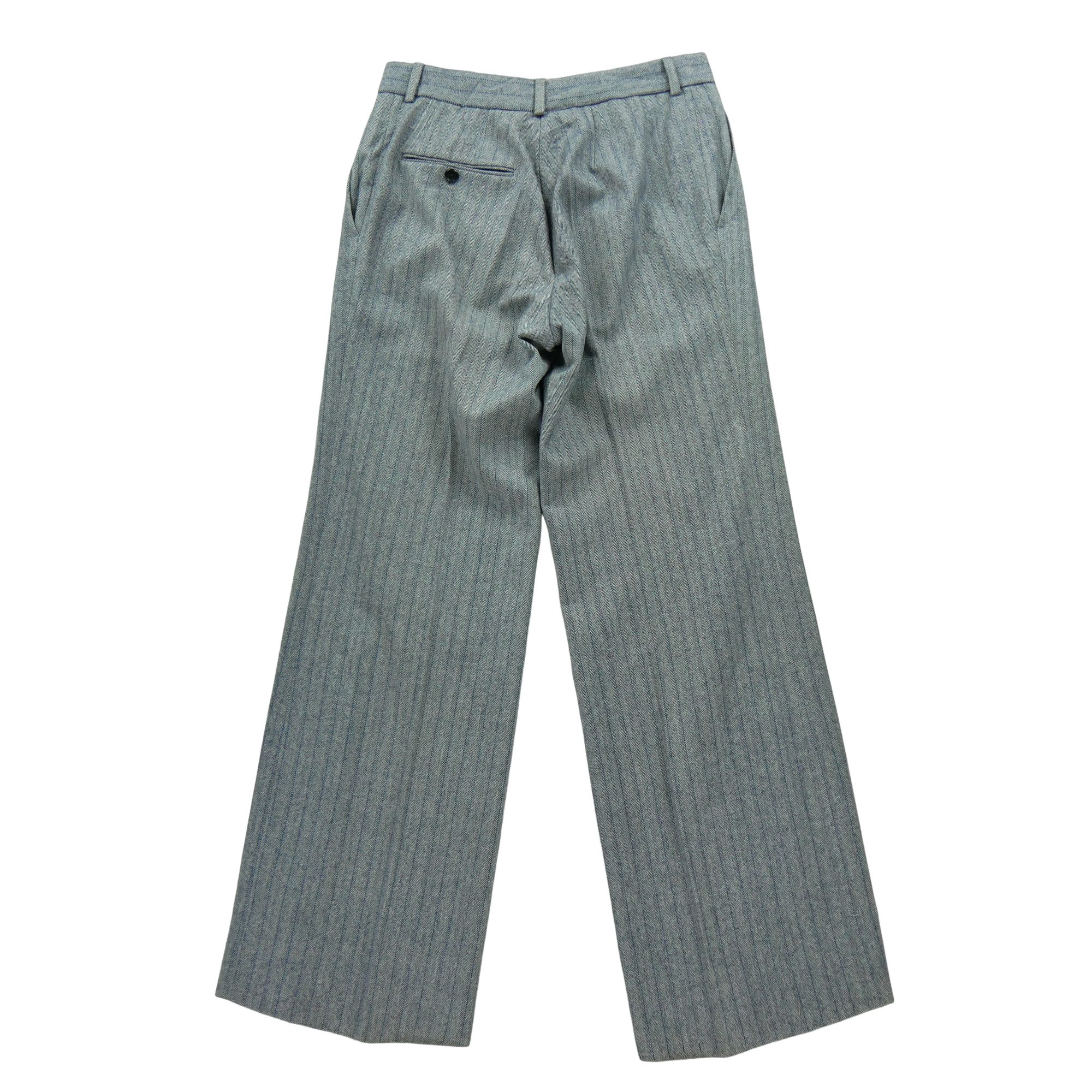 Pantalon Femme LargeIà rayure Gris 2