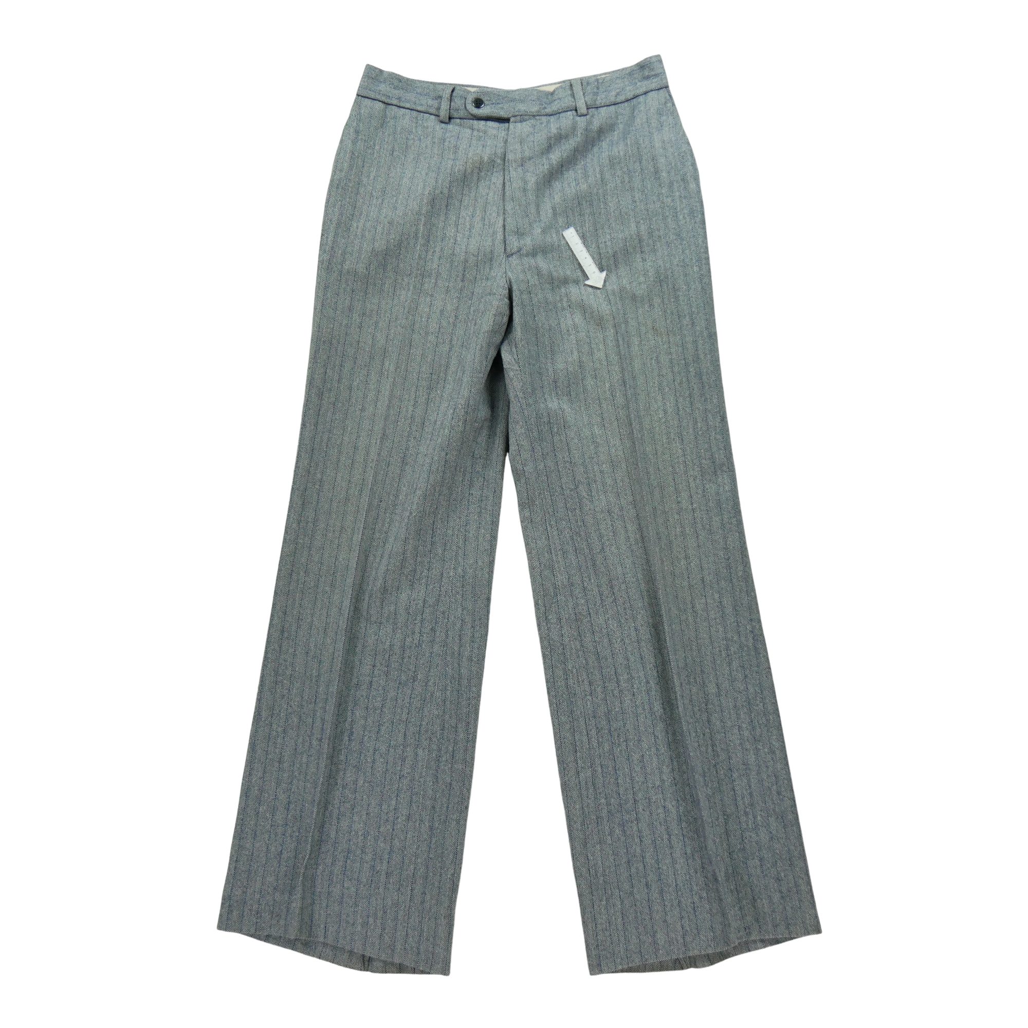 Pantalon Femme LargeIà rayure Gris 6