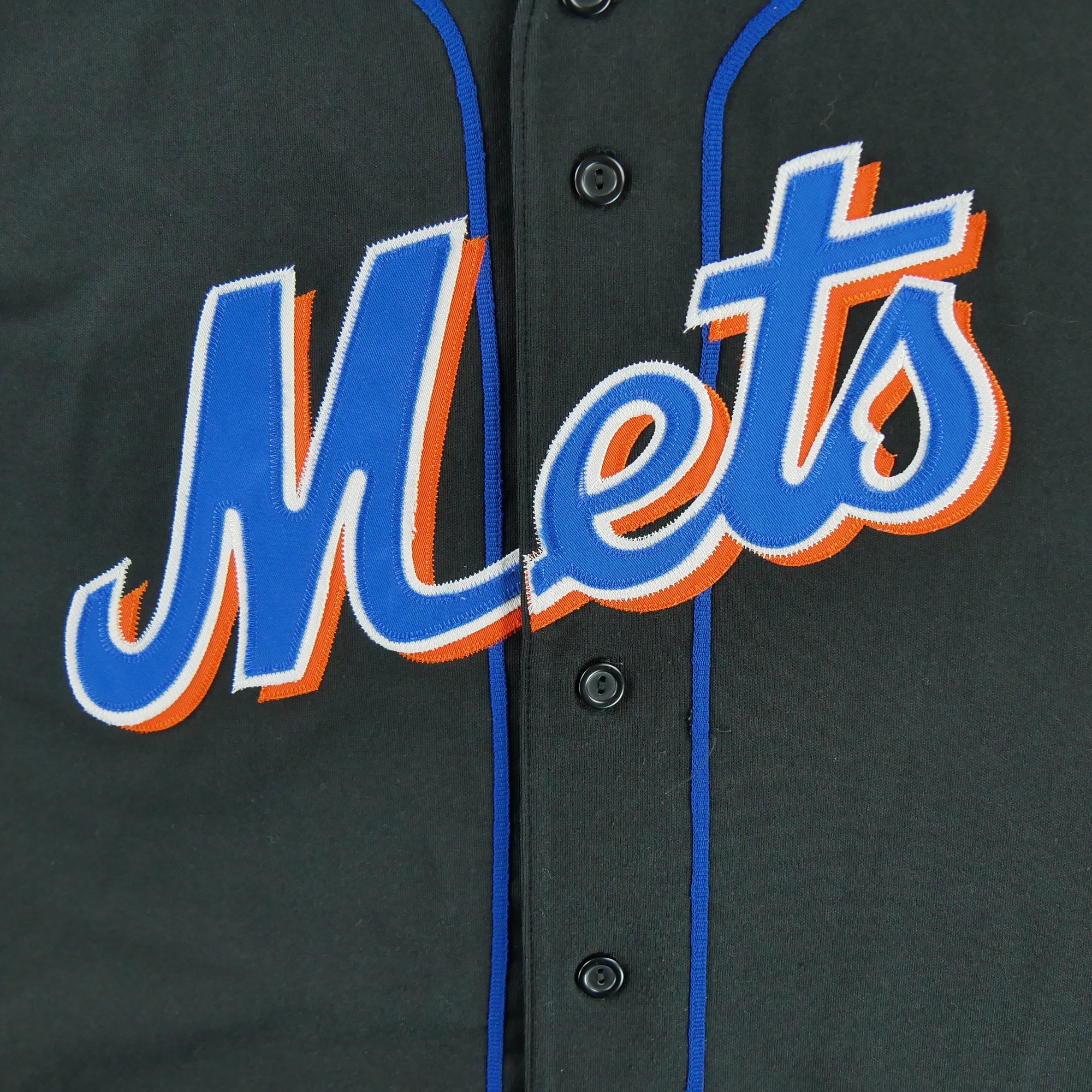 Maillot Homme MLB New York Mets Noir 4