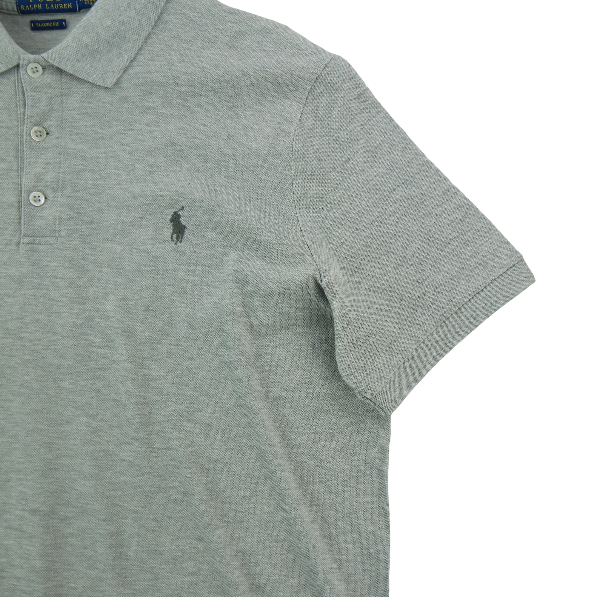 Polo manches courtes Homme  Gris 4