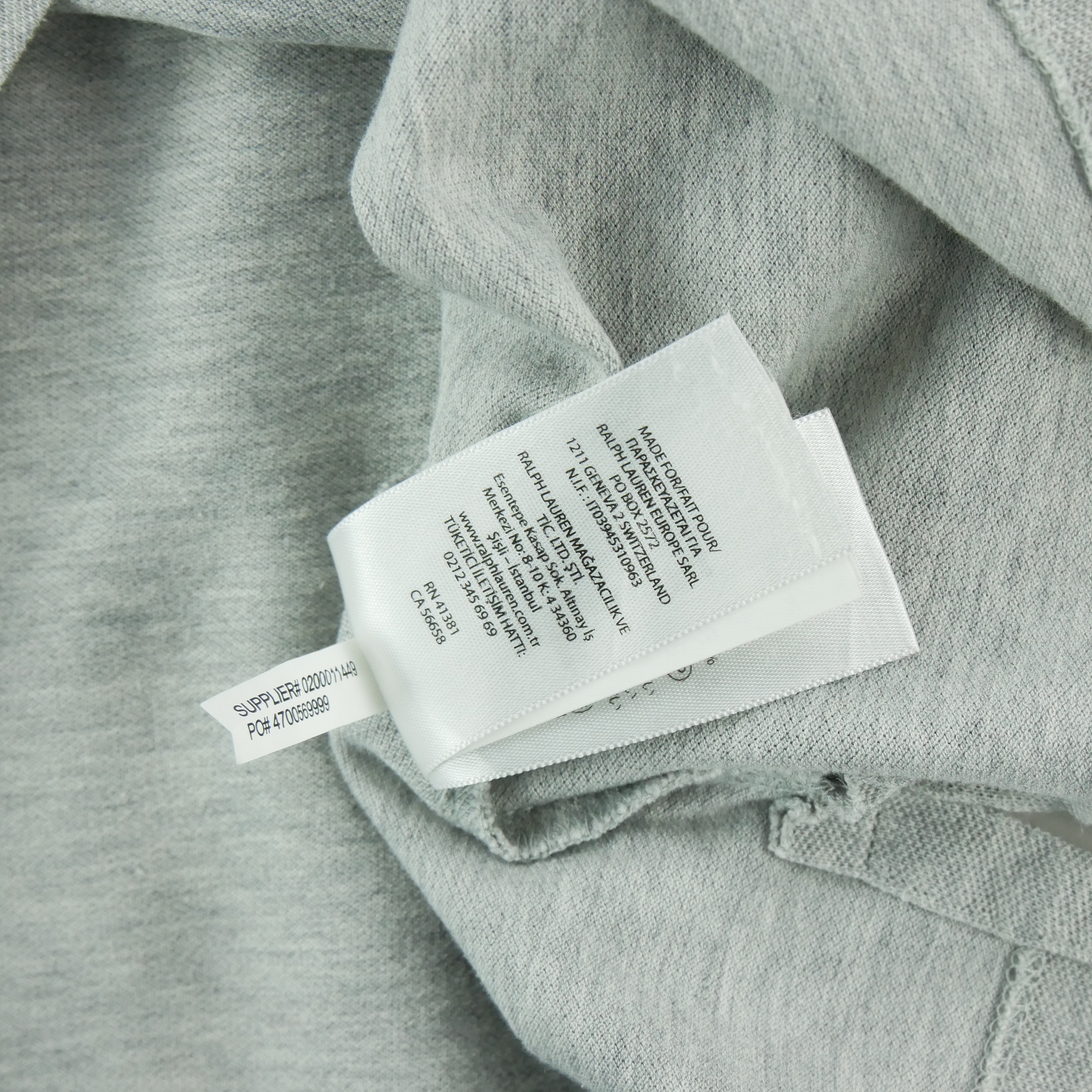 Polo manches courtes Homme  Gris 6