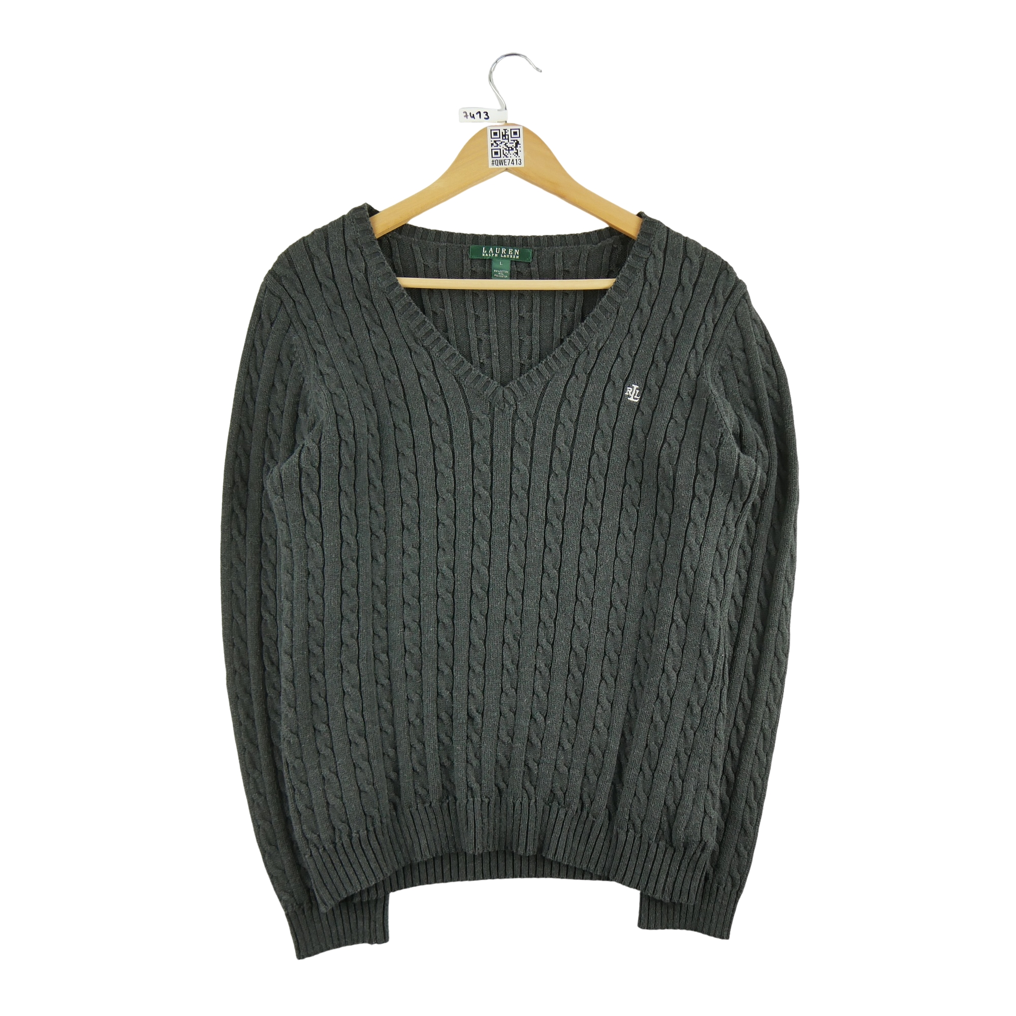 Pull Femme  maille torsadée Noir 1