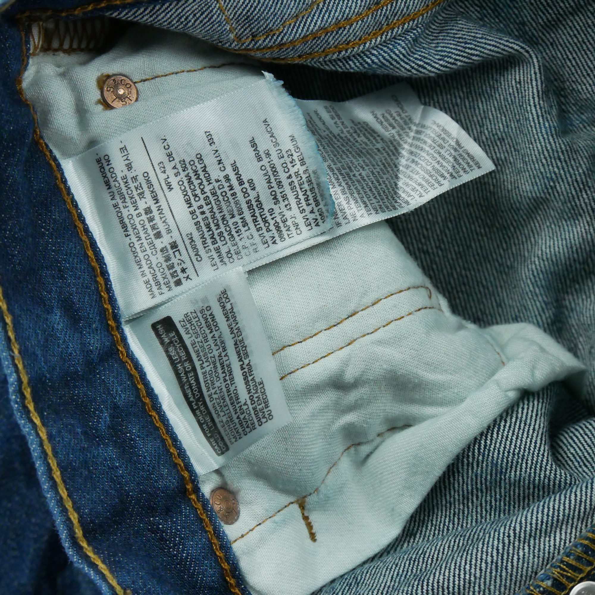 Jean Homme Levis 501 Bleu 7