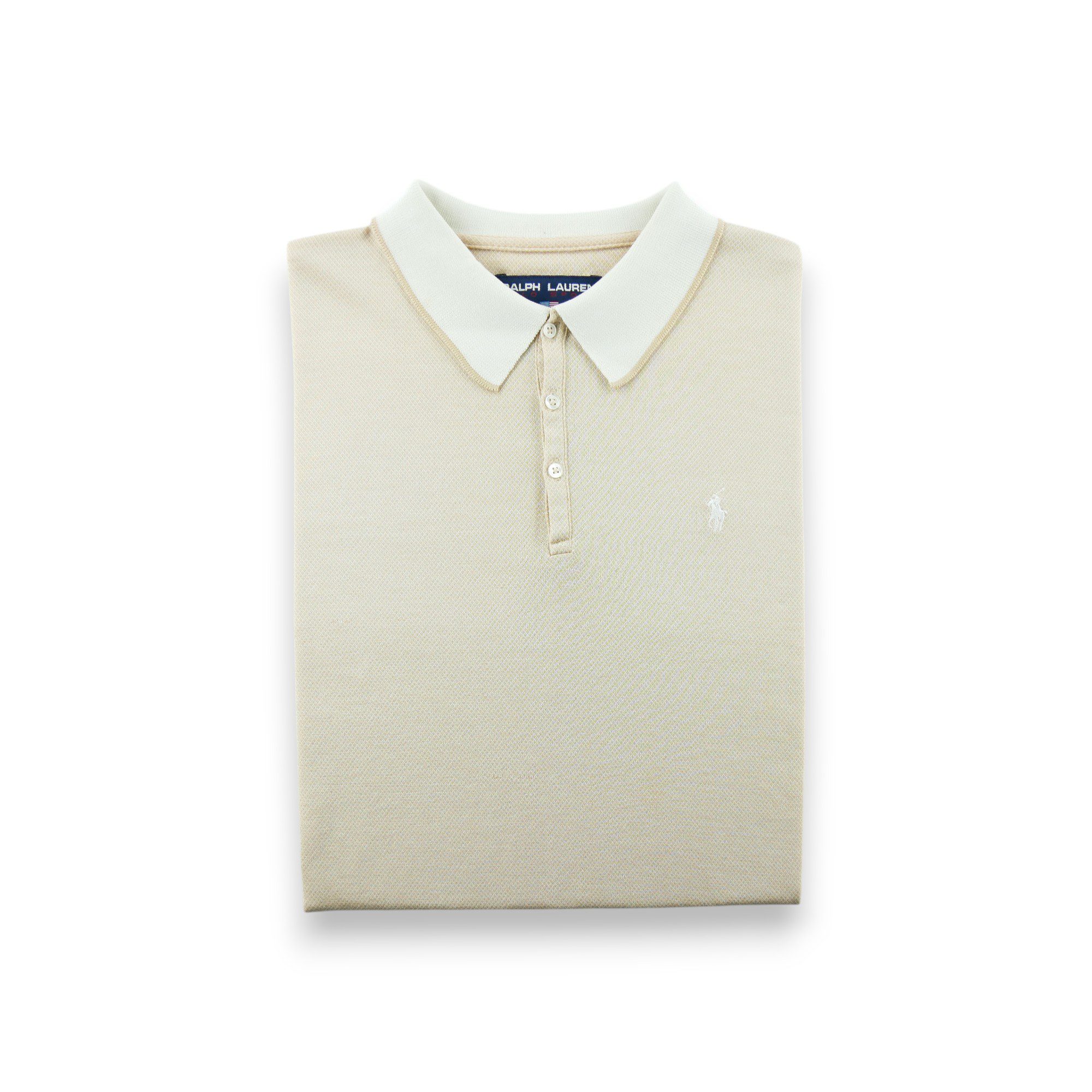 Polo manches longues Homme  Beige 1