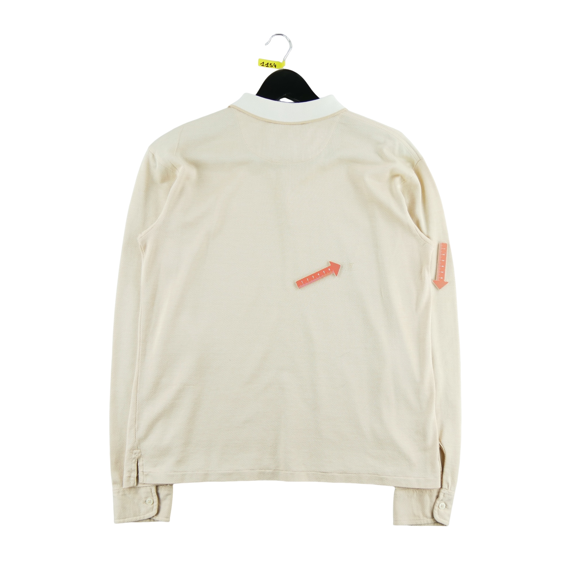 Polo manches longues Homme  Beige 5