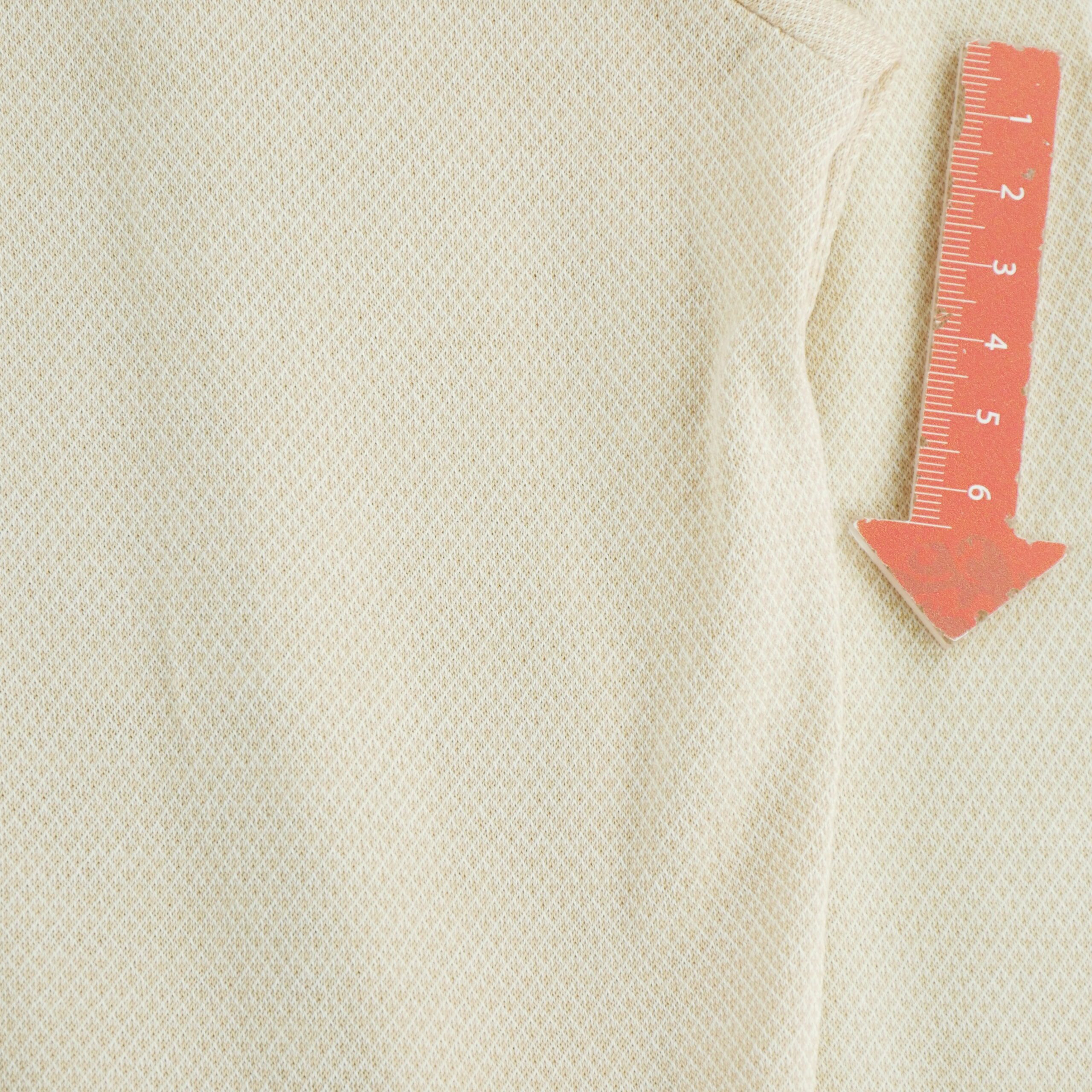 Polo manches longues Homme  Beige 7
