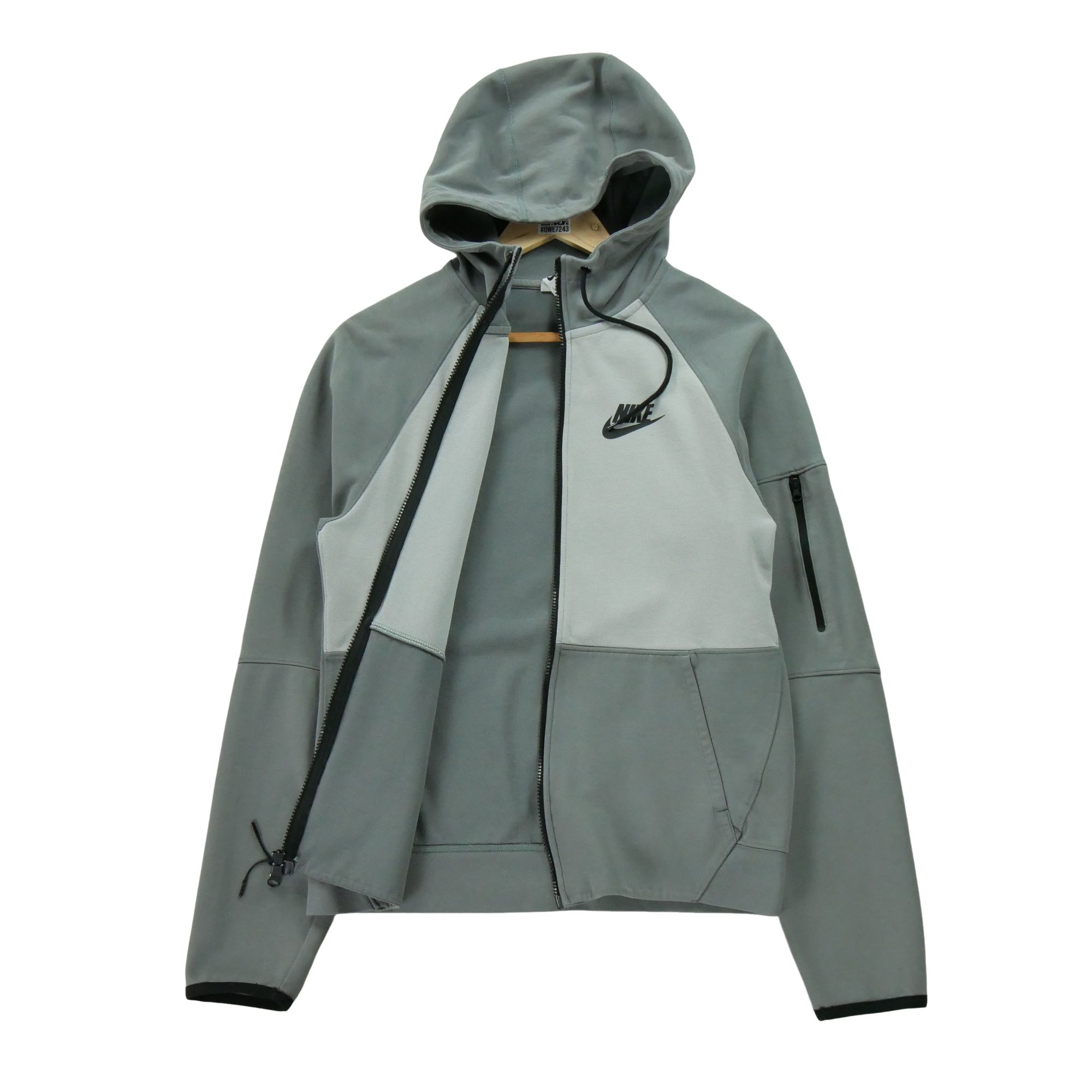 Sweat à capuche Homme  full zip Gris 3