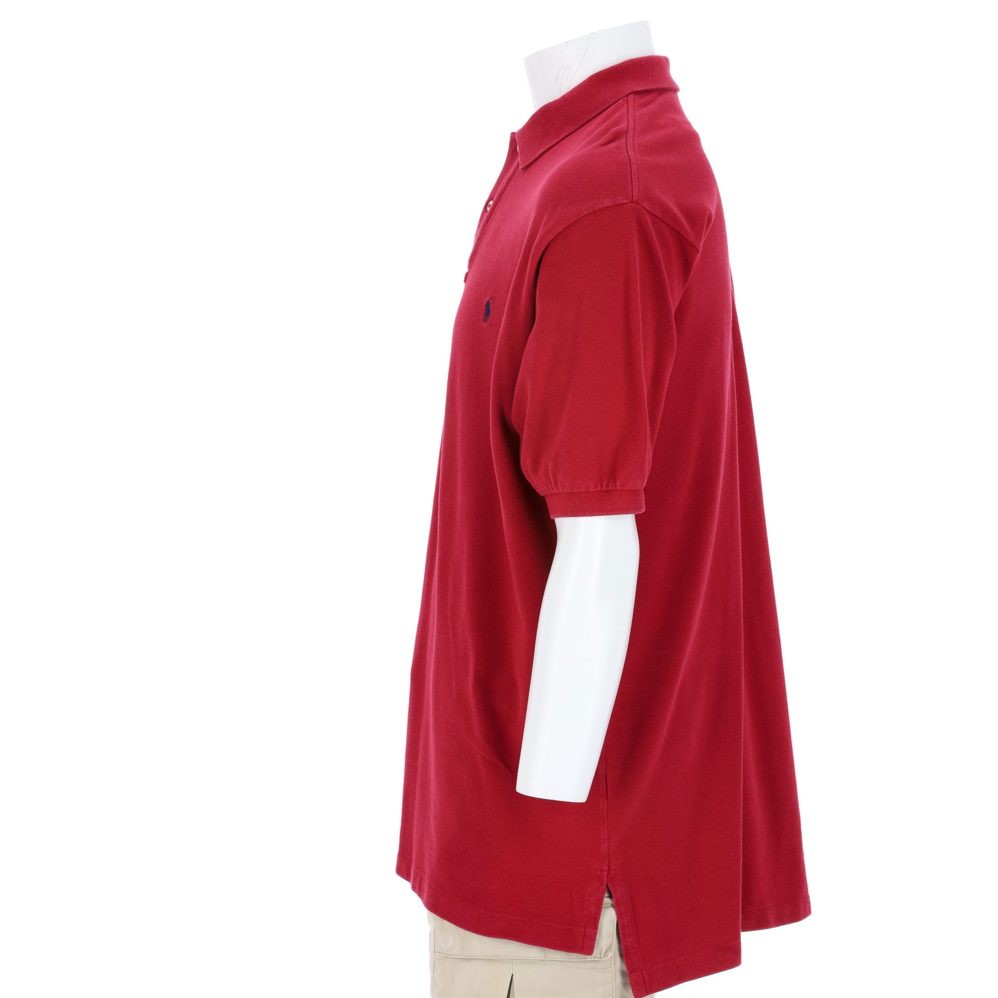 Polo manches courtes Homme  Rouge 3
