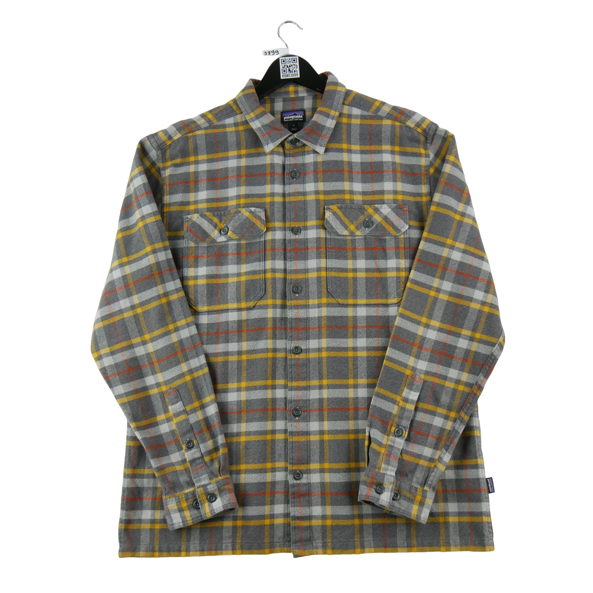Chemise détente Homme à carreaux Gris 1