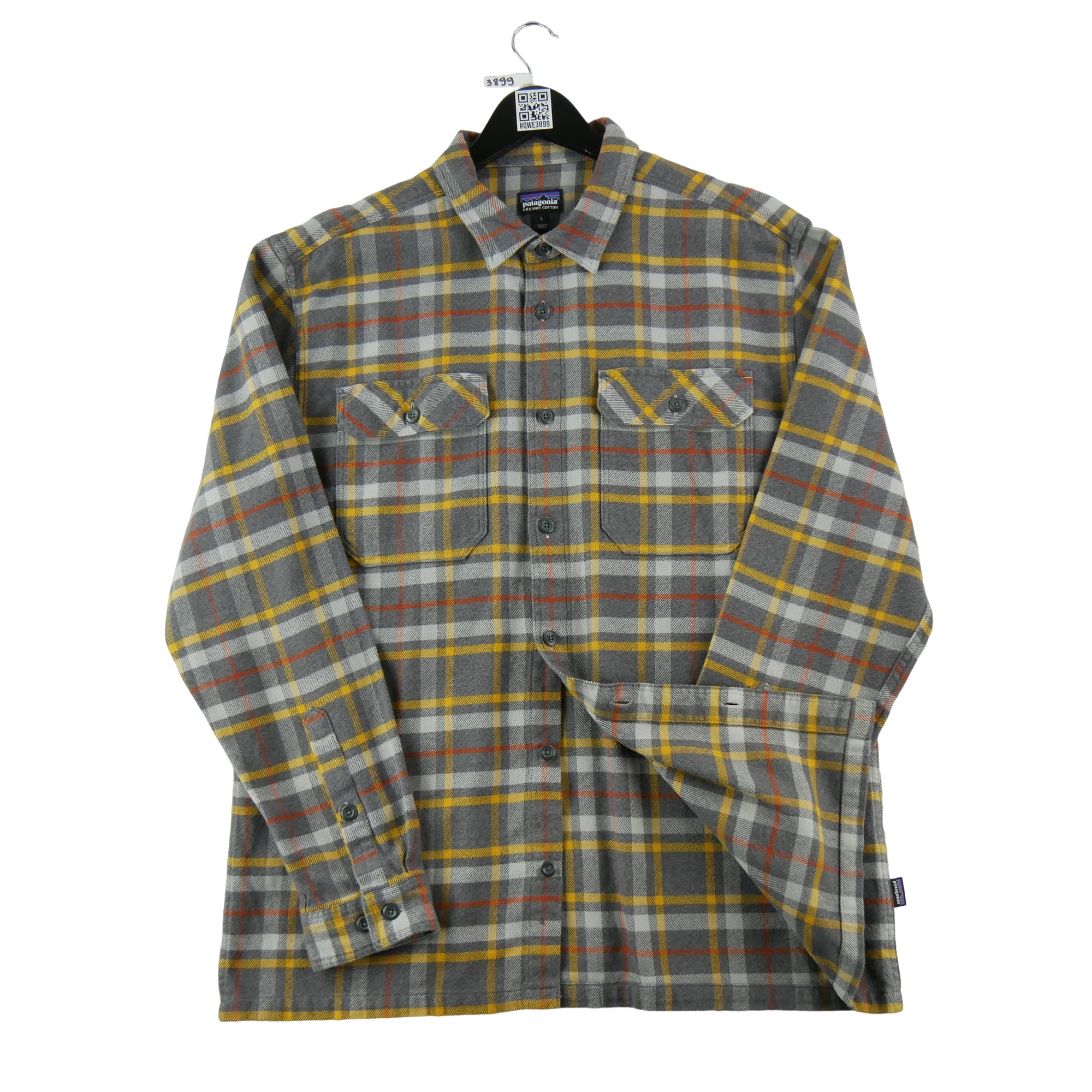 Chemise détente Homme à carreaux Gris 3