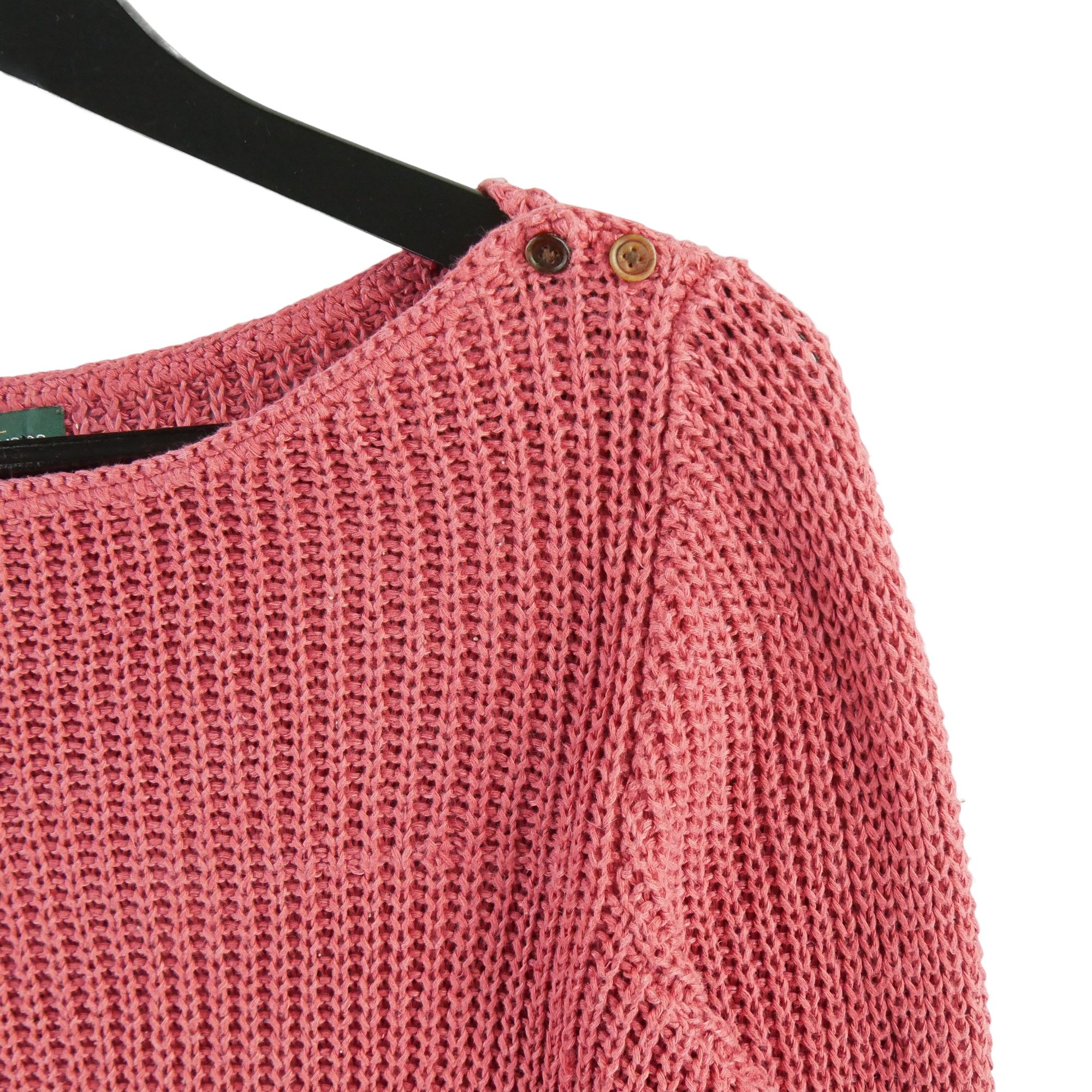 Pull Femme  en lin Corail 3