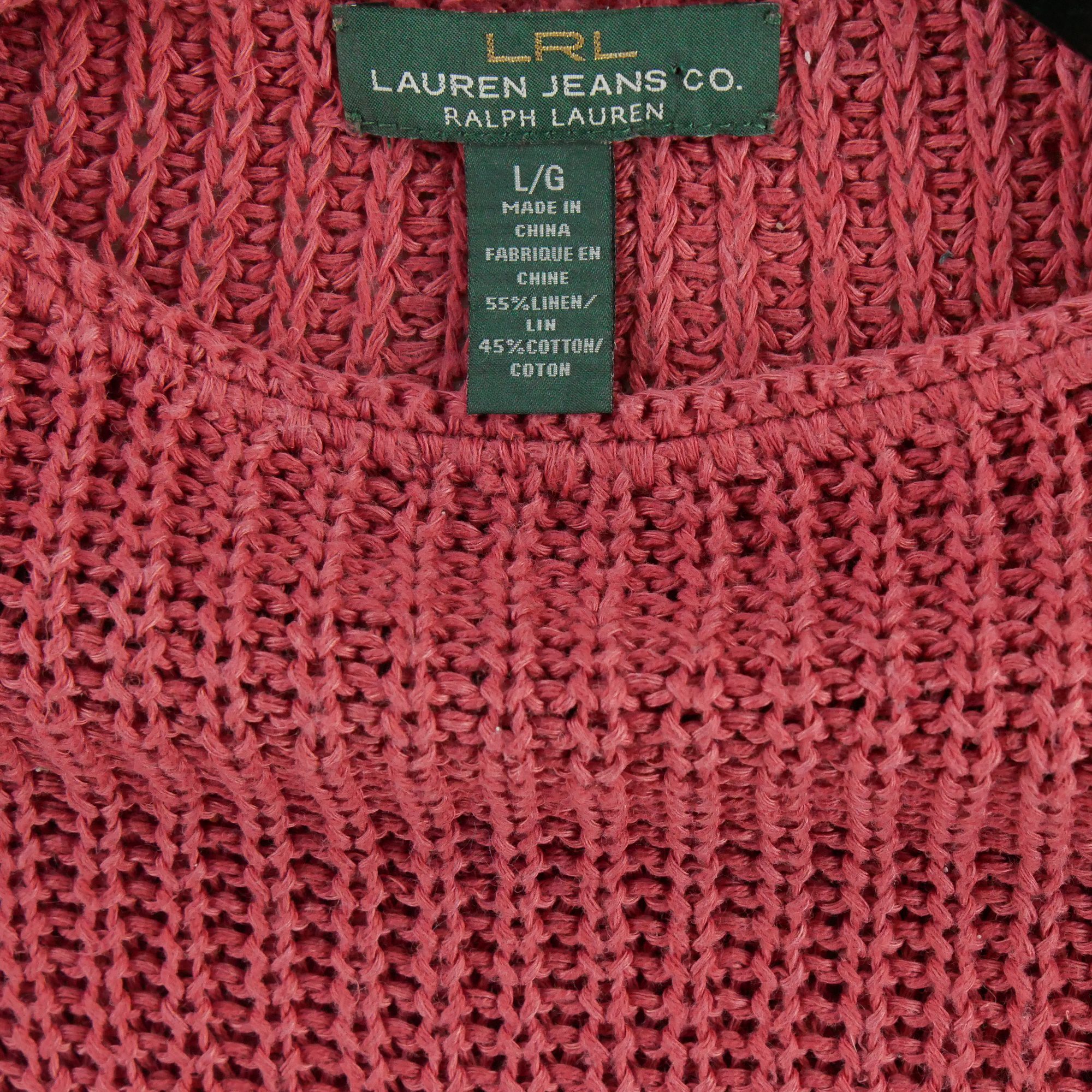 Pull Femme  en lin Corail 5