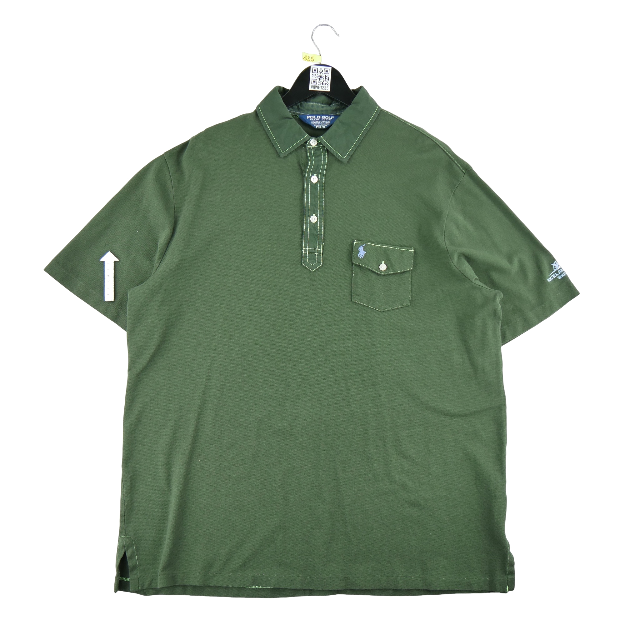 Polo manches courtes Homme  Golf Vert 3