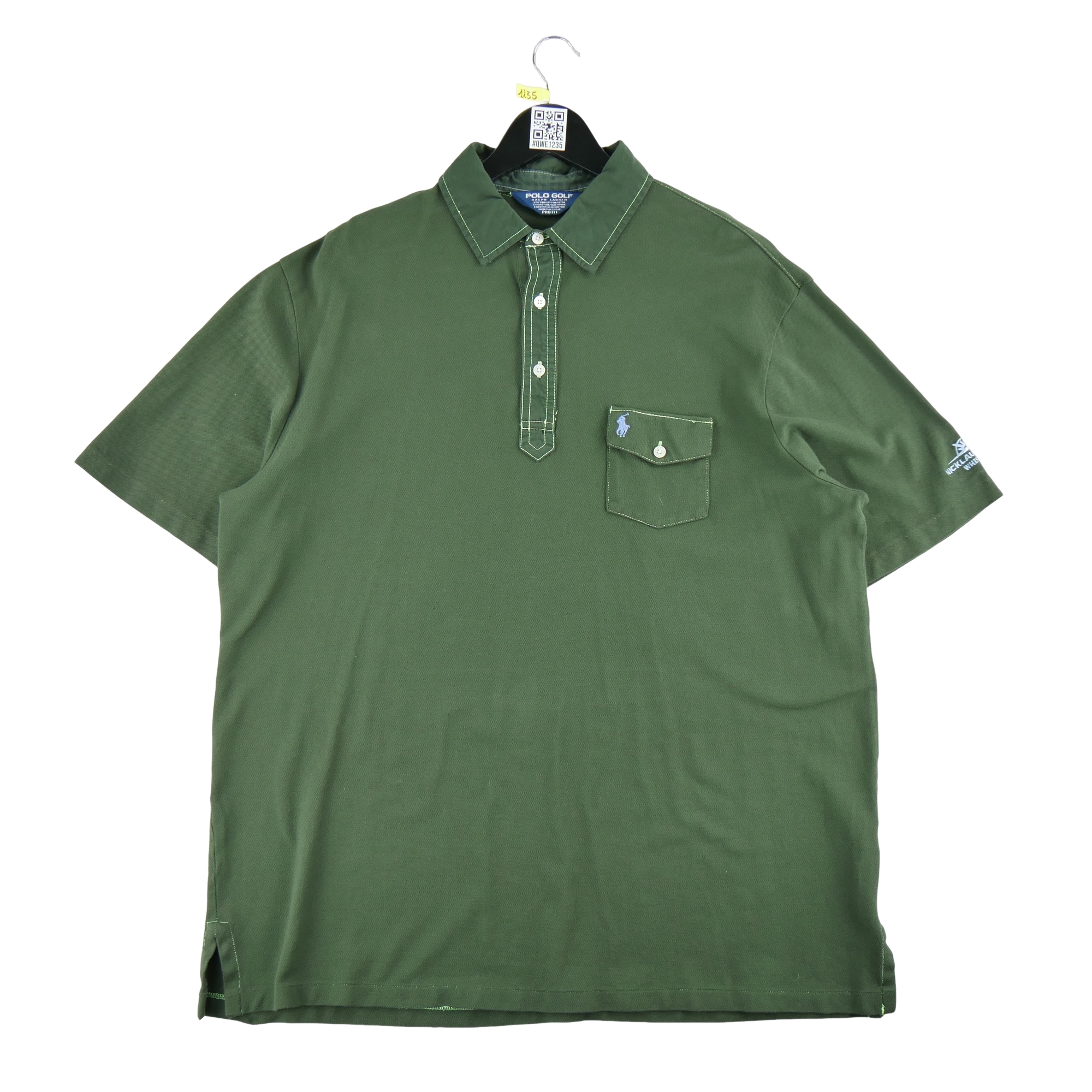 Polo manches courtes Homme  Golf Vert 8