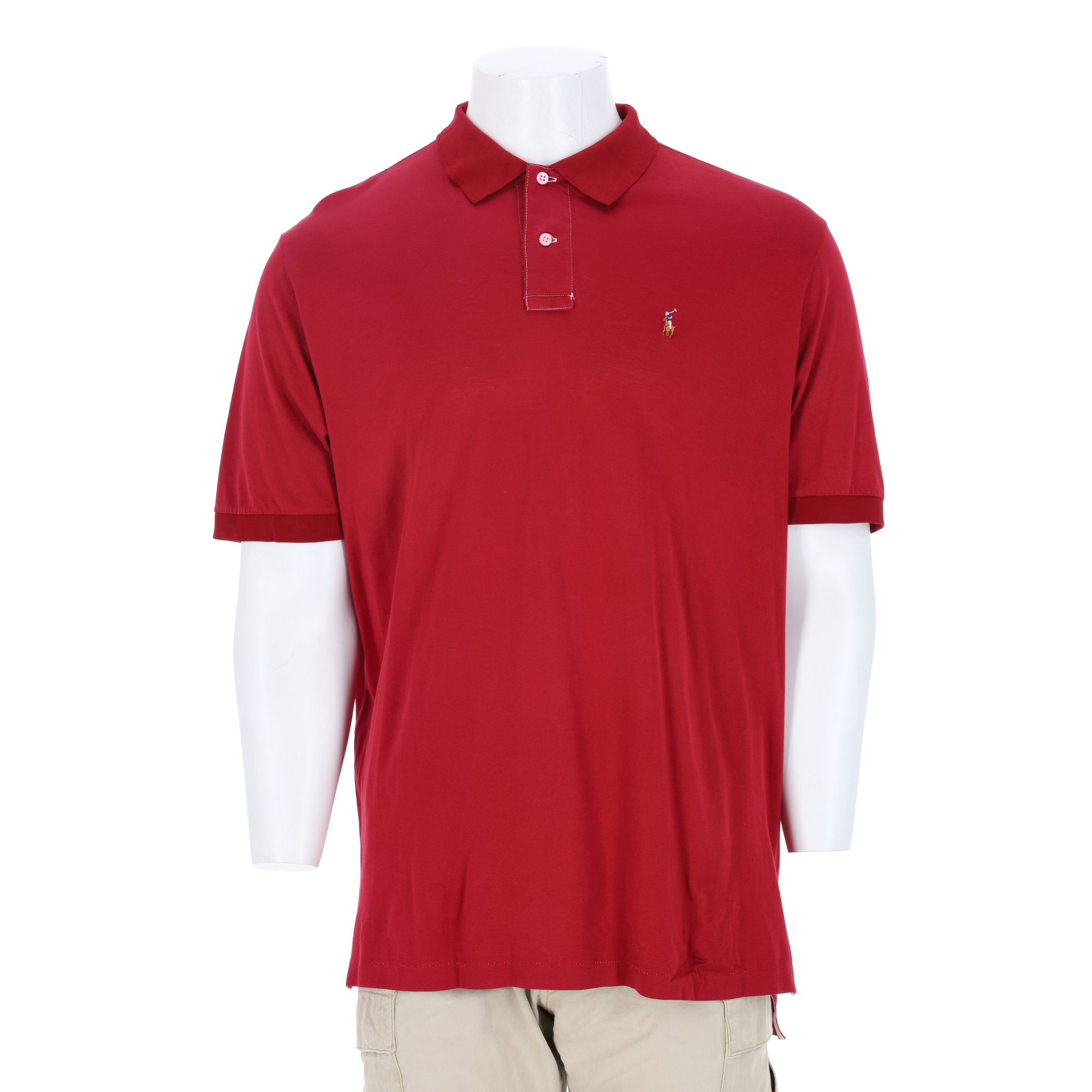Polo manches courtes Homme  Rouge 1