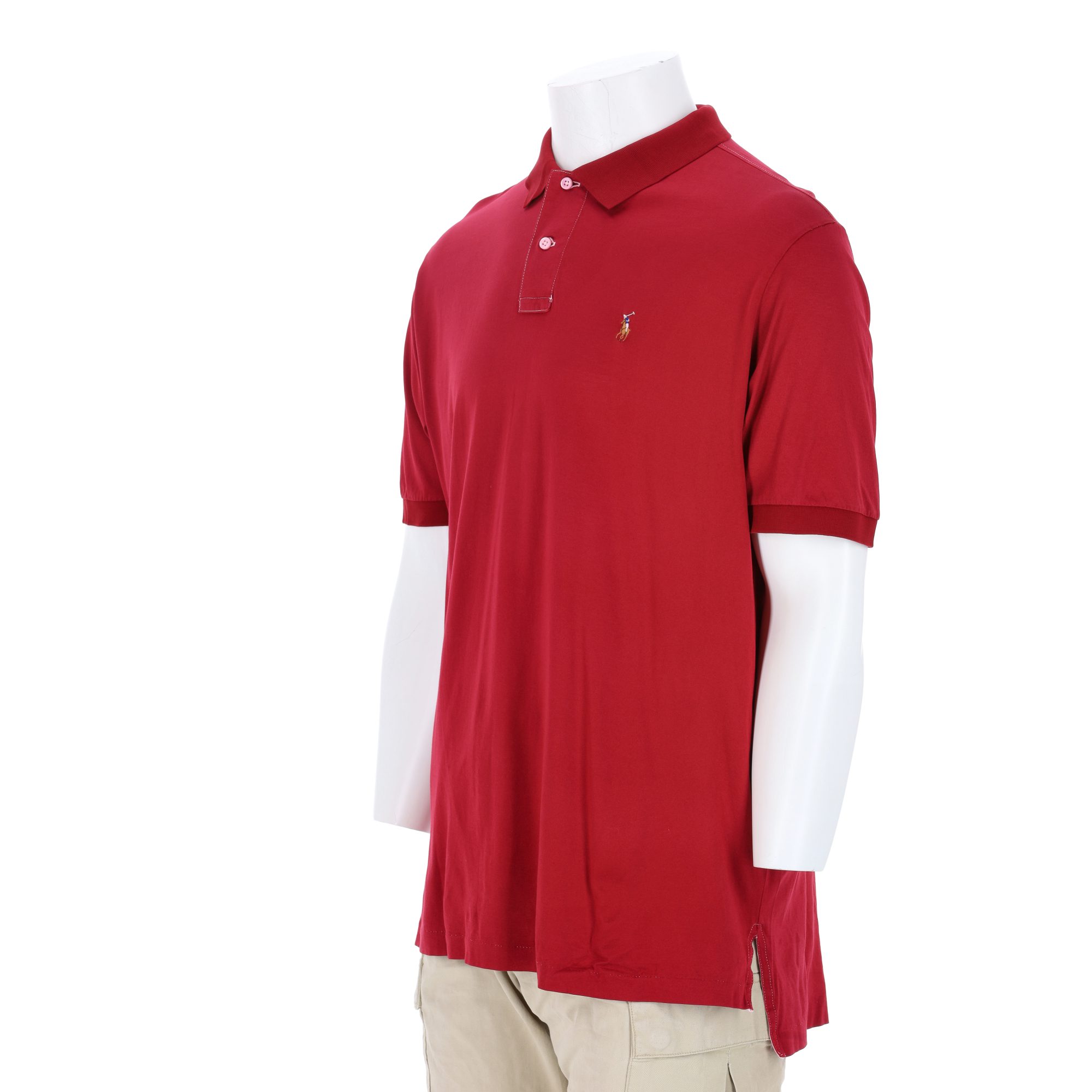 Polo manches courtes Homme  Rouge 4