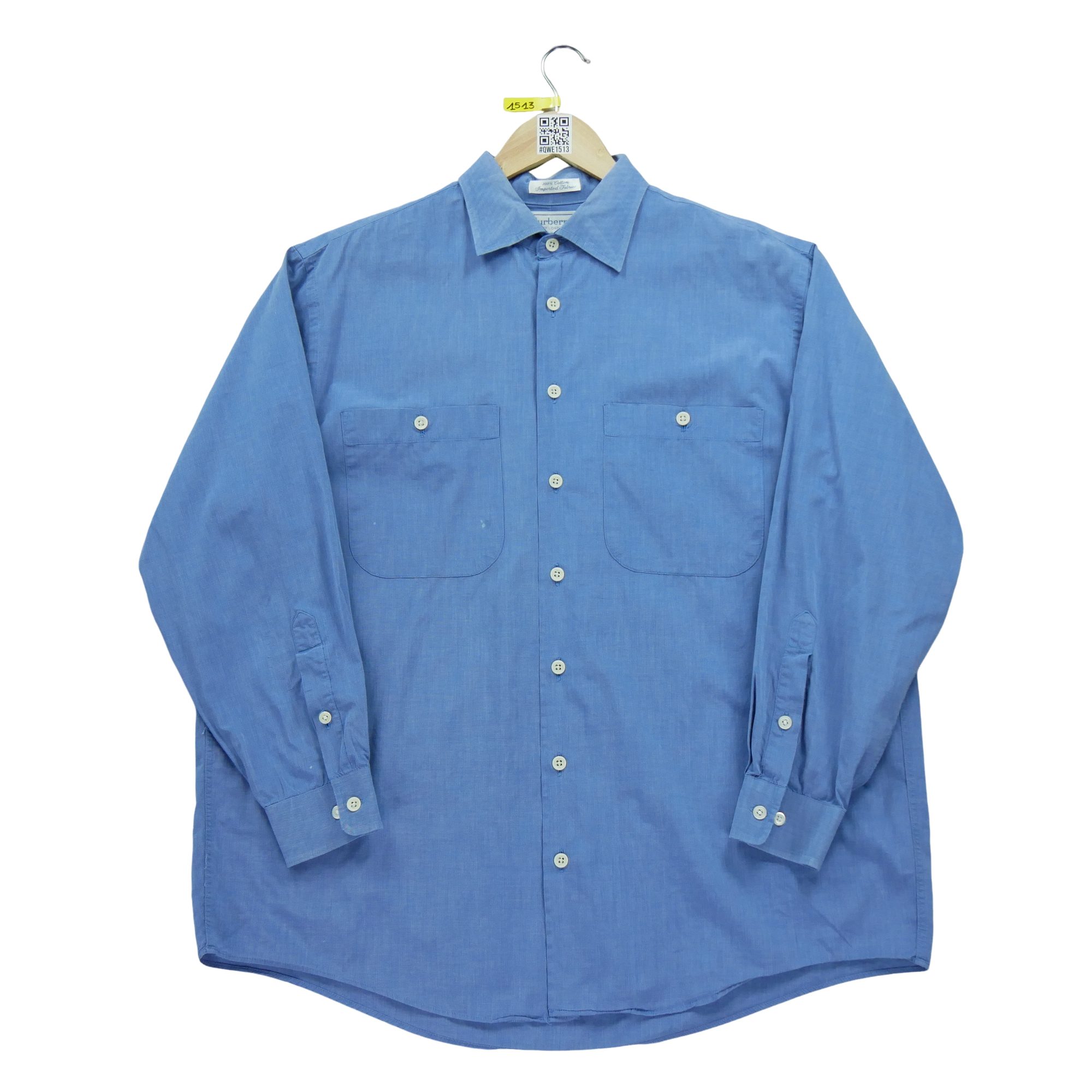 Chemise classiques Homme uni Bleu - Bon état