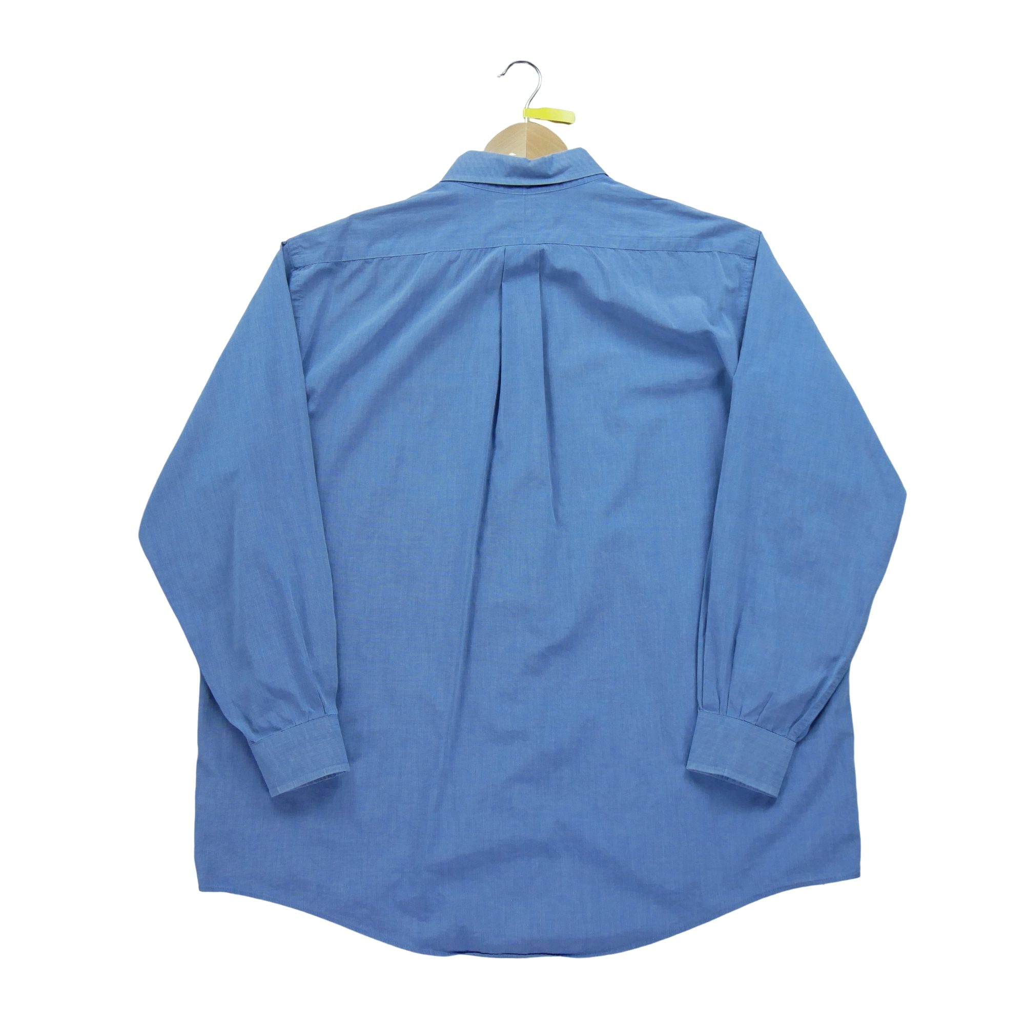 Chemise classiques Homme uni Bleu 2