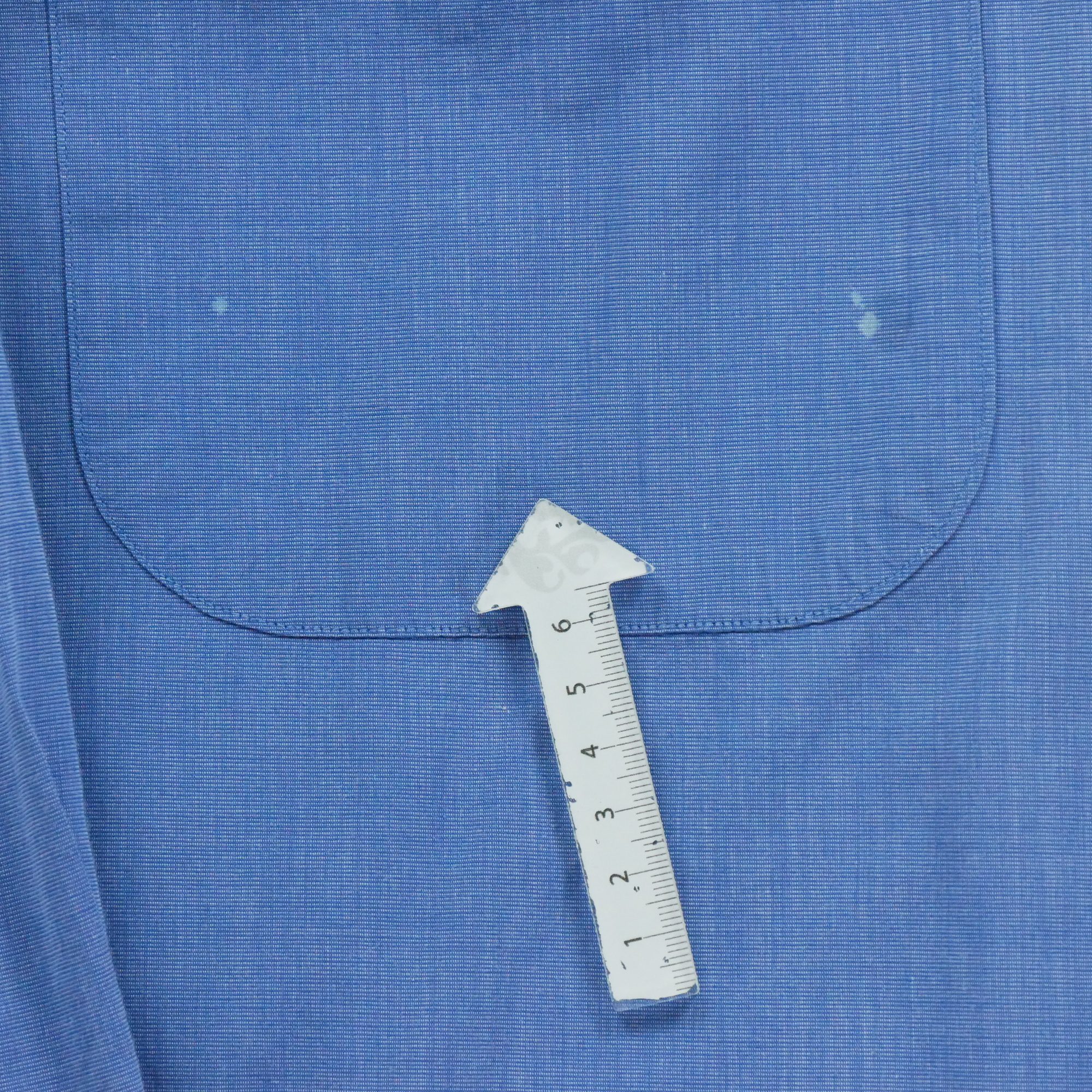 Chemise classiques Homme uni Bleu 4