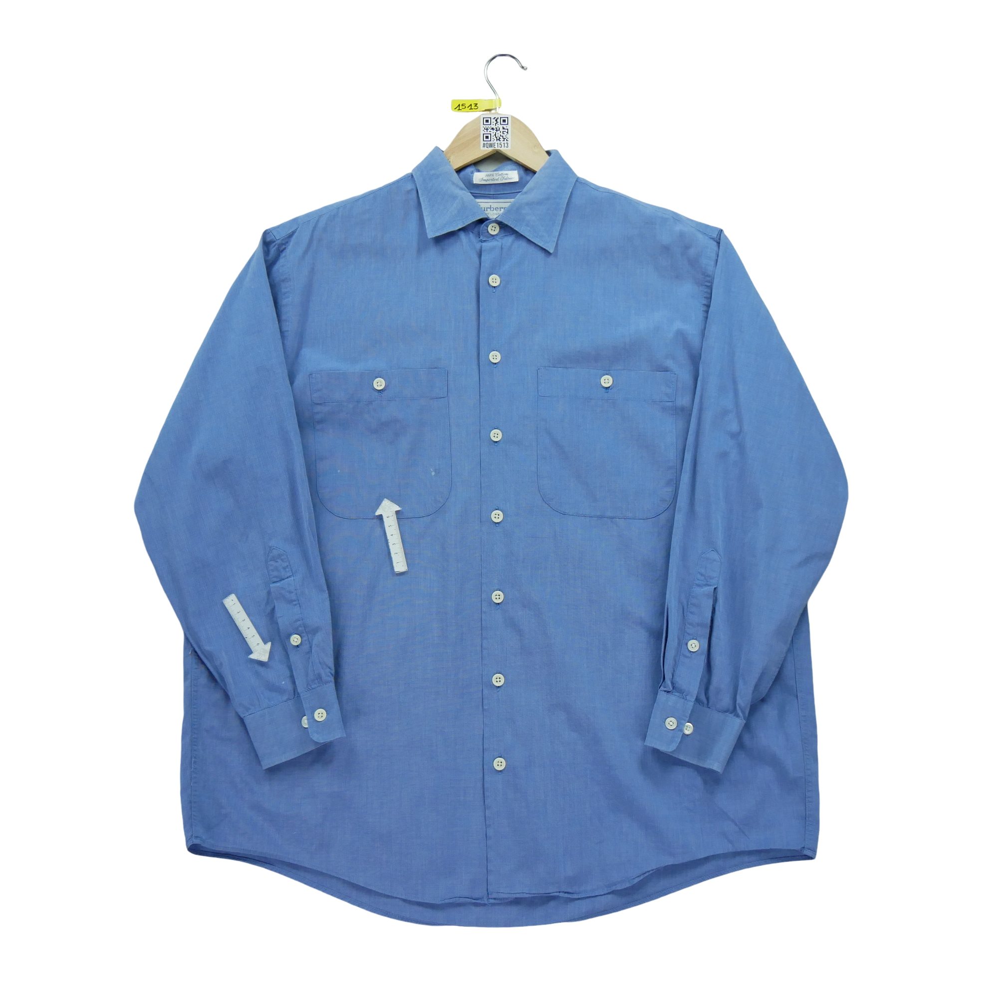 Chemise classiques Homme uni Bleu 5