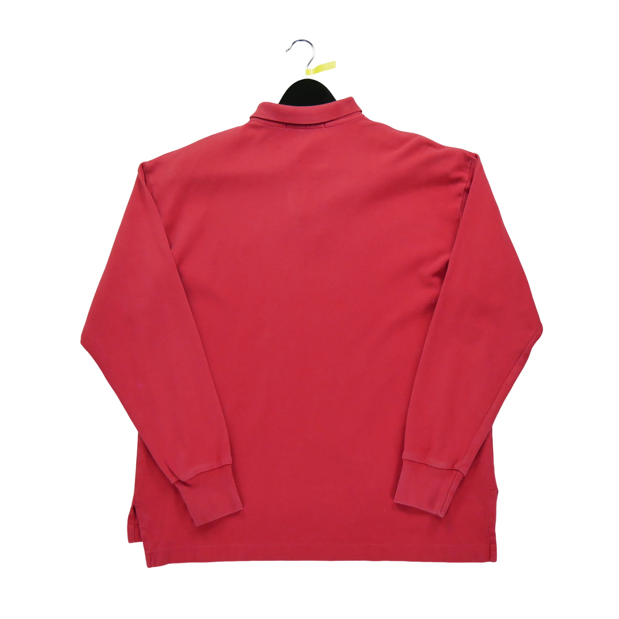 Polo manches longues Homme  Rouge 2