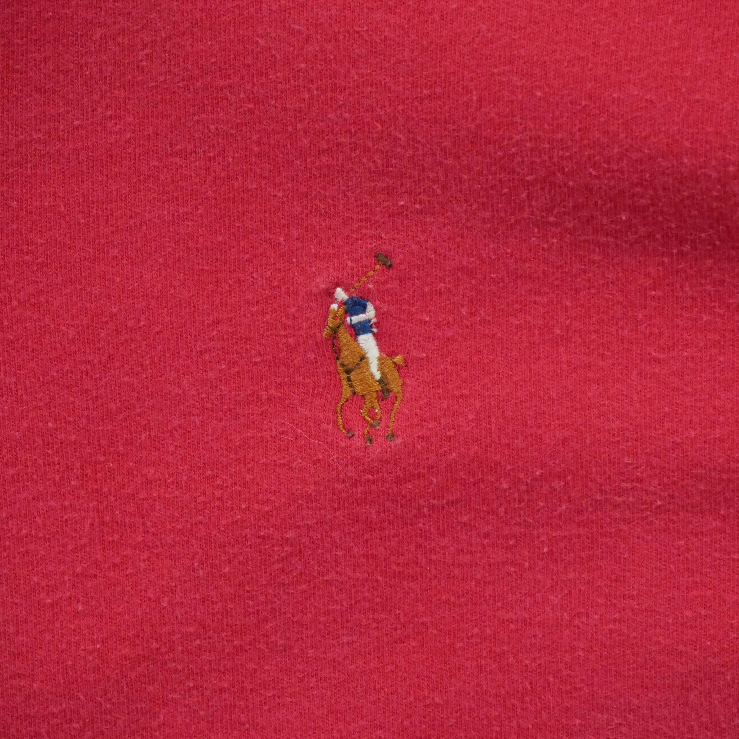 Polo manches longues Homme  Rouge 4