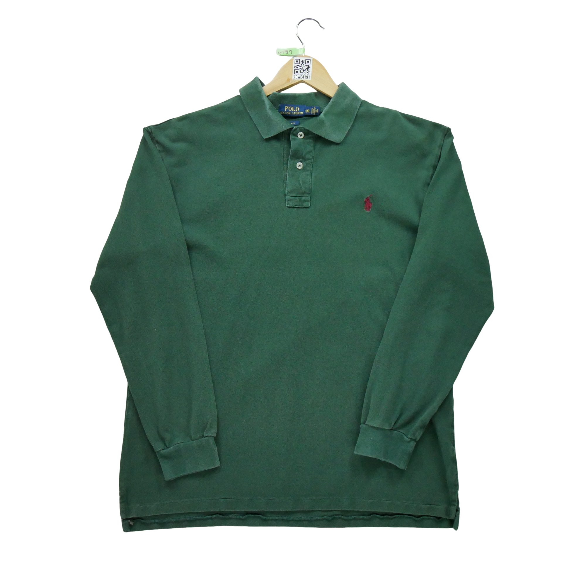 Polo manches longues Homme  Vert 1