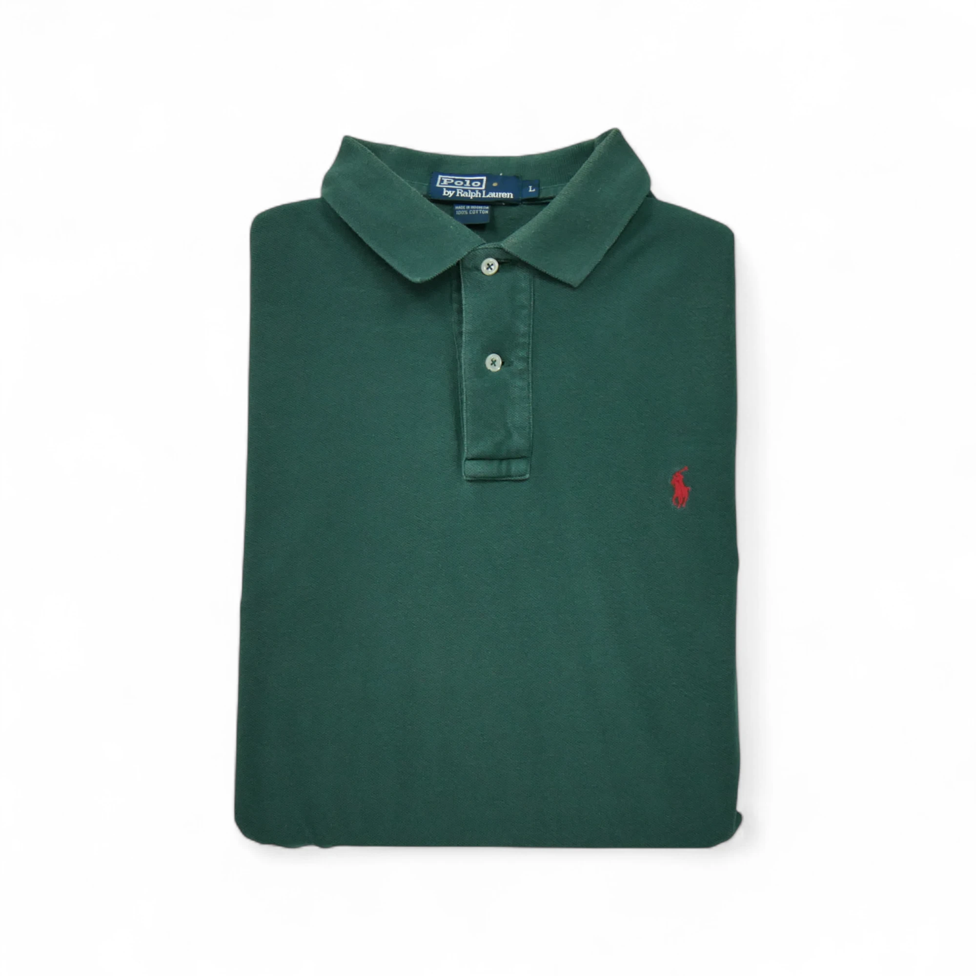 Polo manches longues Homme  Vert 1