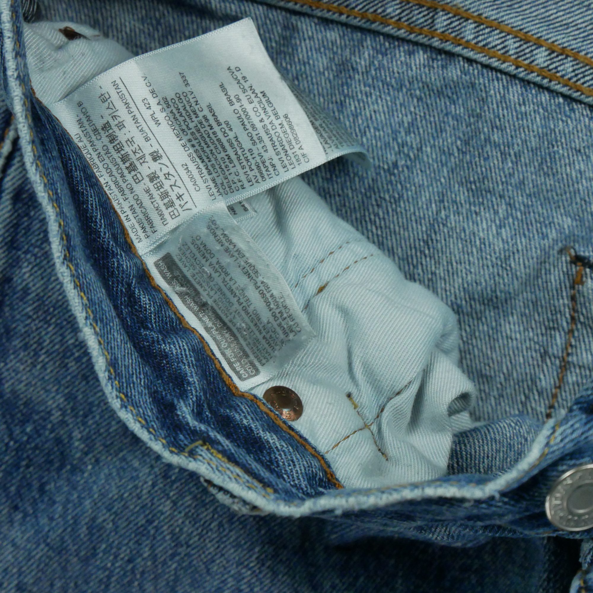 Jean Homme Levis 501 Bleu clair 10